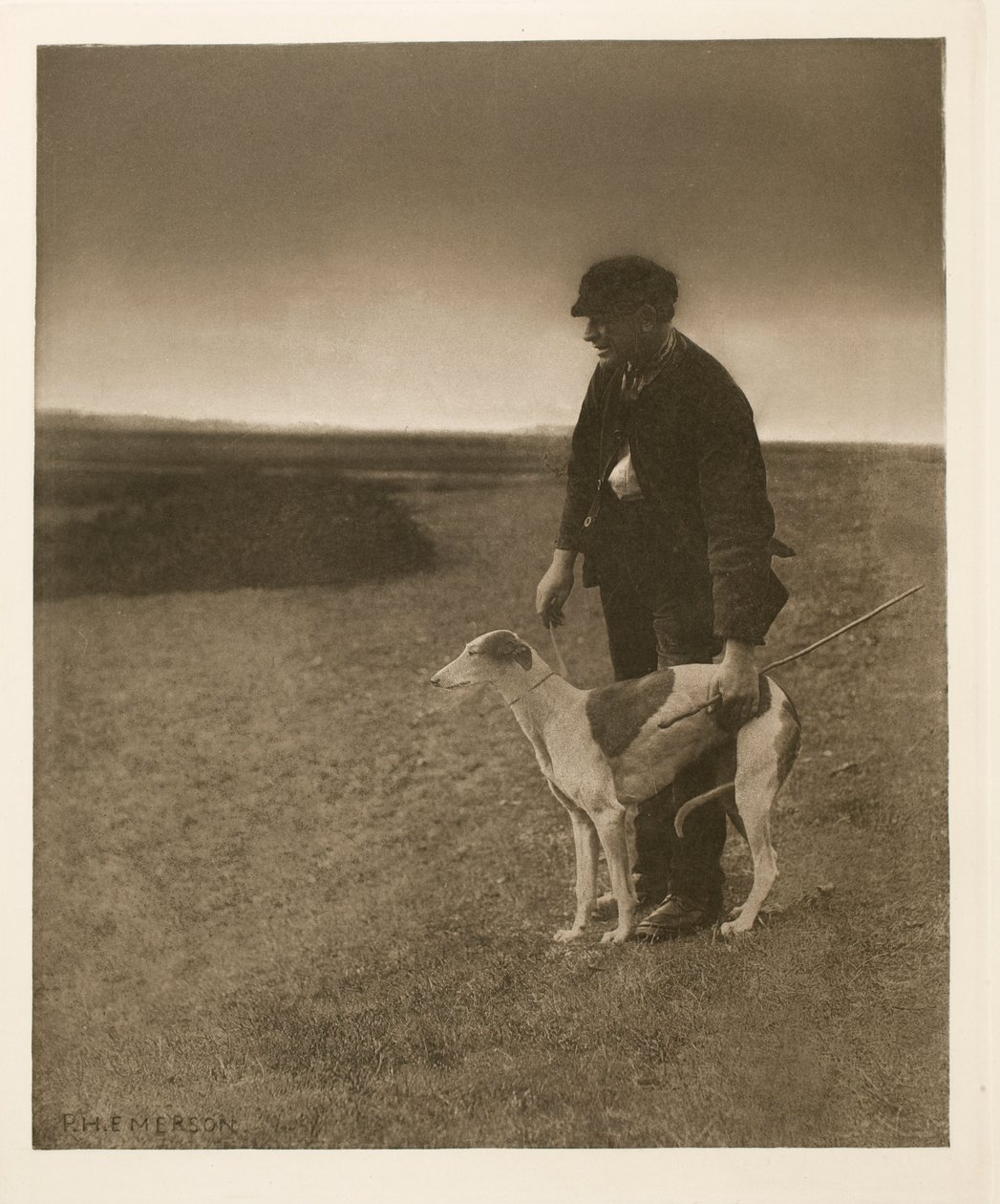 Le braconnier - Un lièvre en vue - Peter Henry Emerson