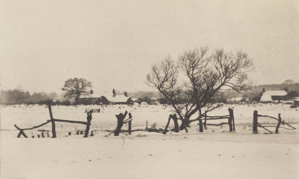 Les Marais enneigés - Peter Henry Emerson