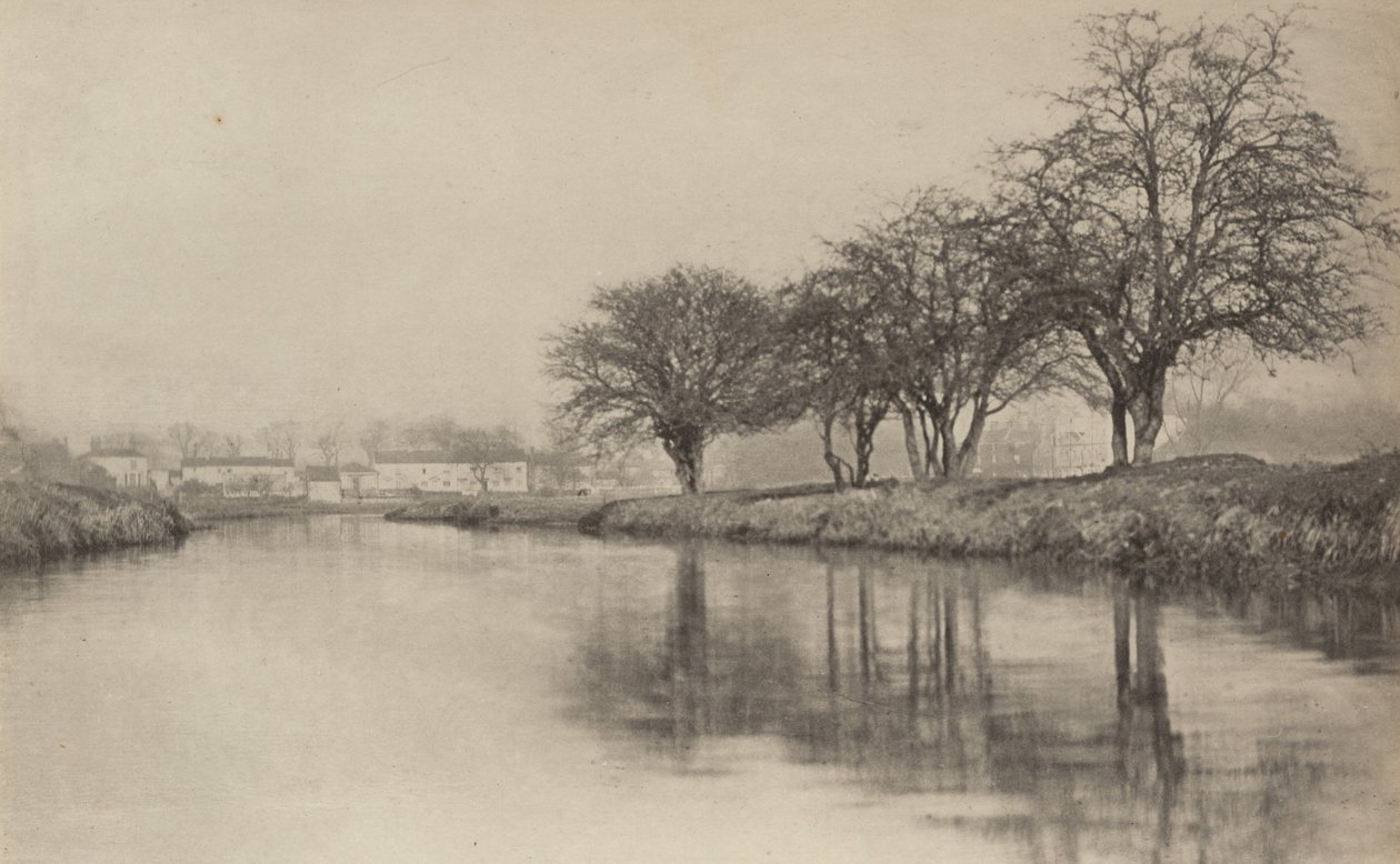 Le Village près de la Rivière, 1890-1891, imprimé en 1893 - Peter Henry Emerson