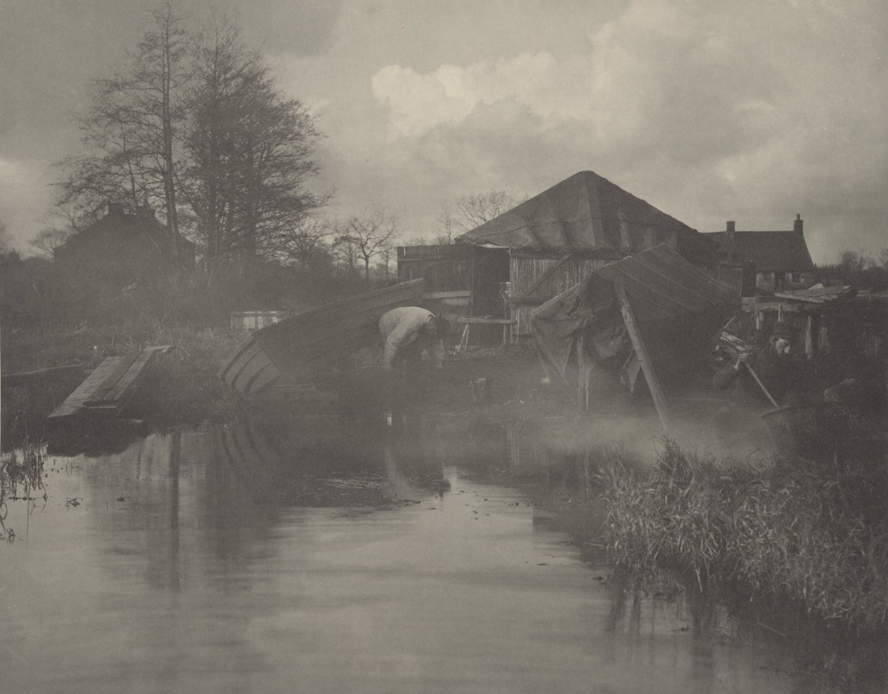 Un chantier naval à Norfolk - Peter Henry Emerson and T.F. Goodall