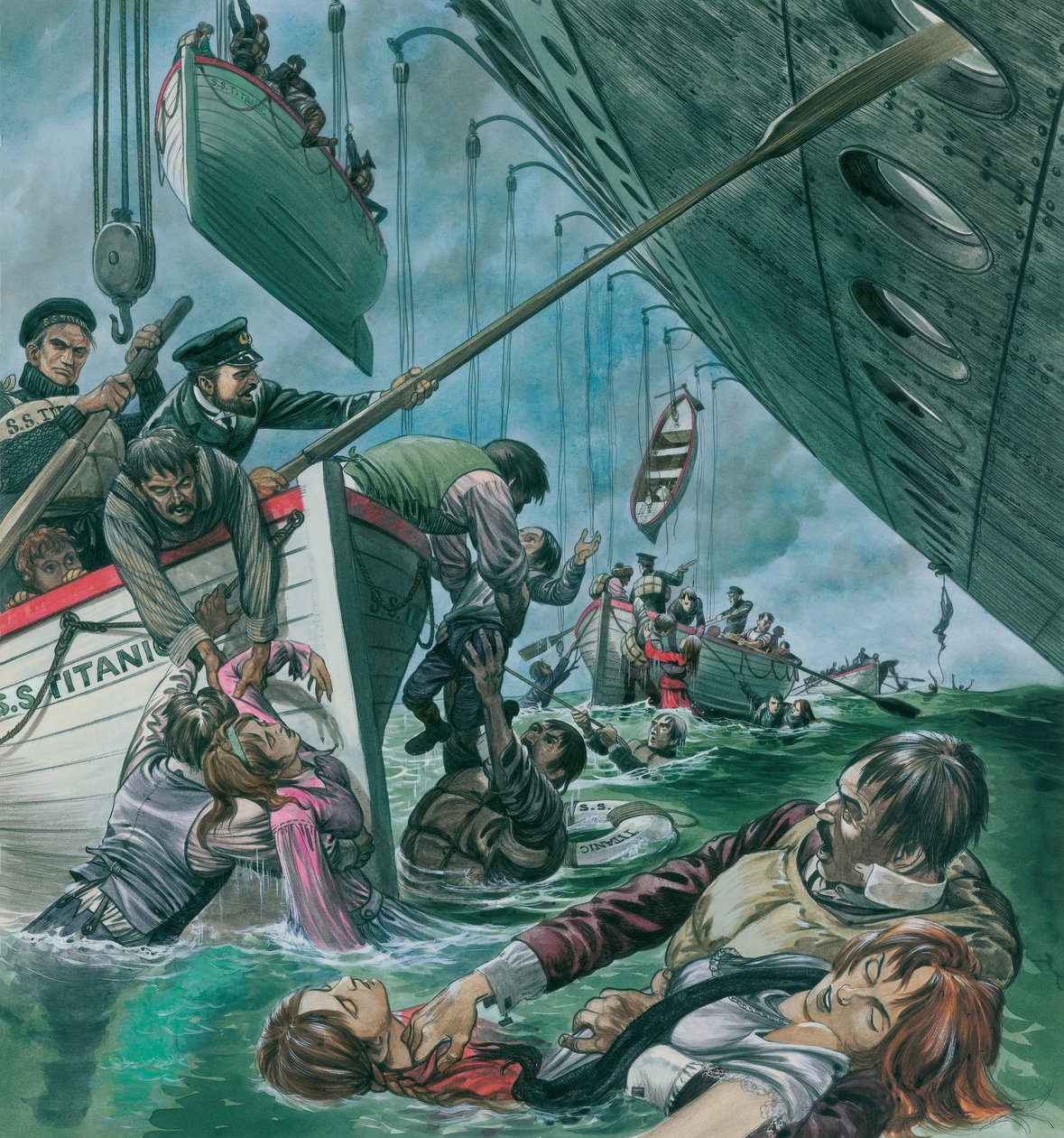 Le naufrage du Titanic (gouache sur papier) - Peter Jackson