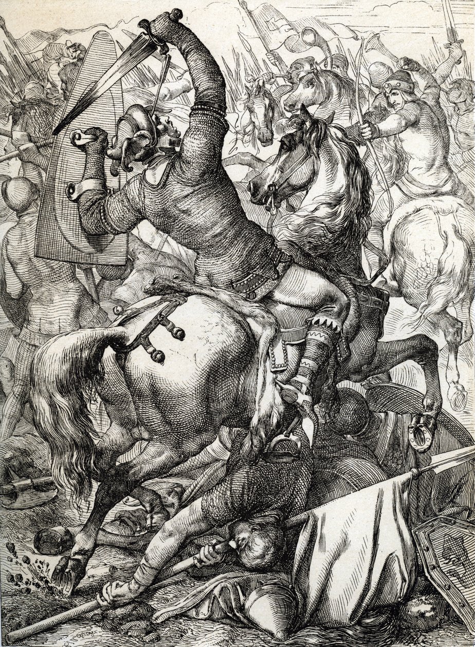 Bataille de Hastings combattue le 14 octobre 1066 entre l