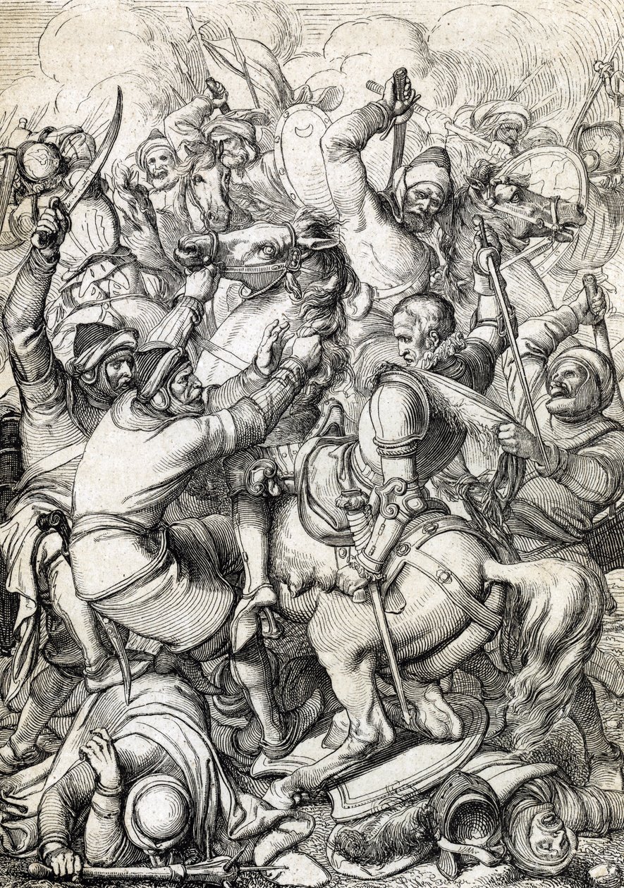 Le roi Sébastien Ier du Portugal (1554-1578) capturé à la bataille d