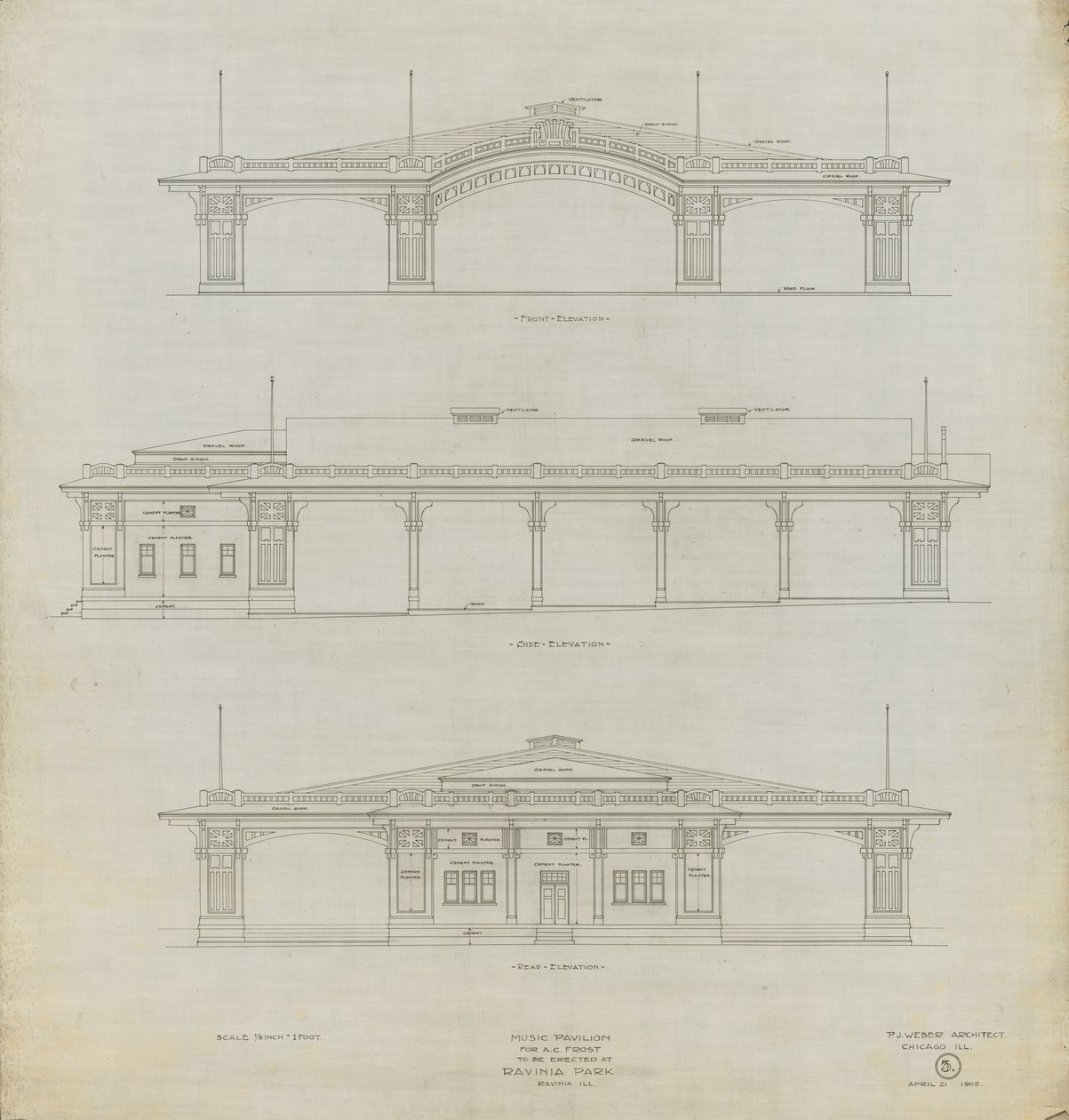 Pavillon de musique Ravinia - Peter Joseph Weber
