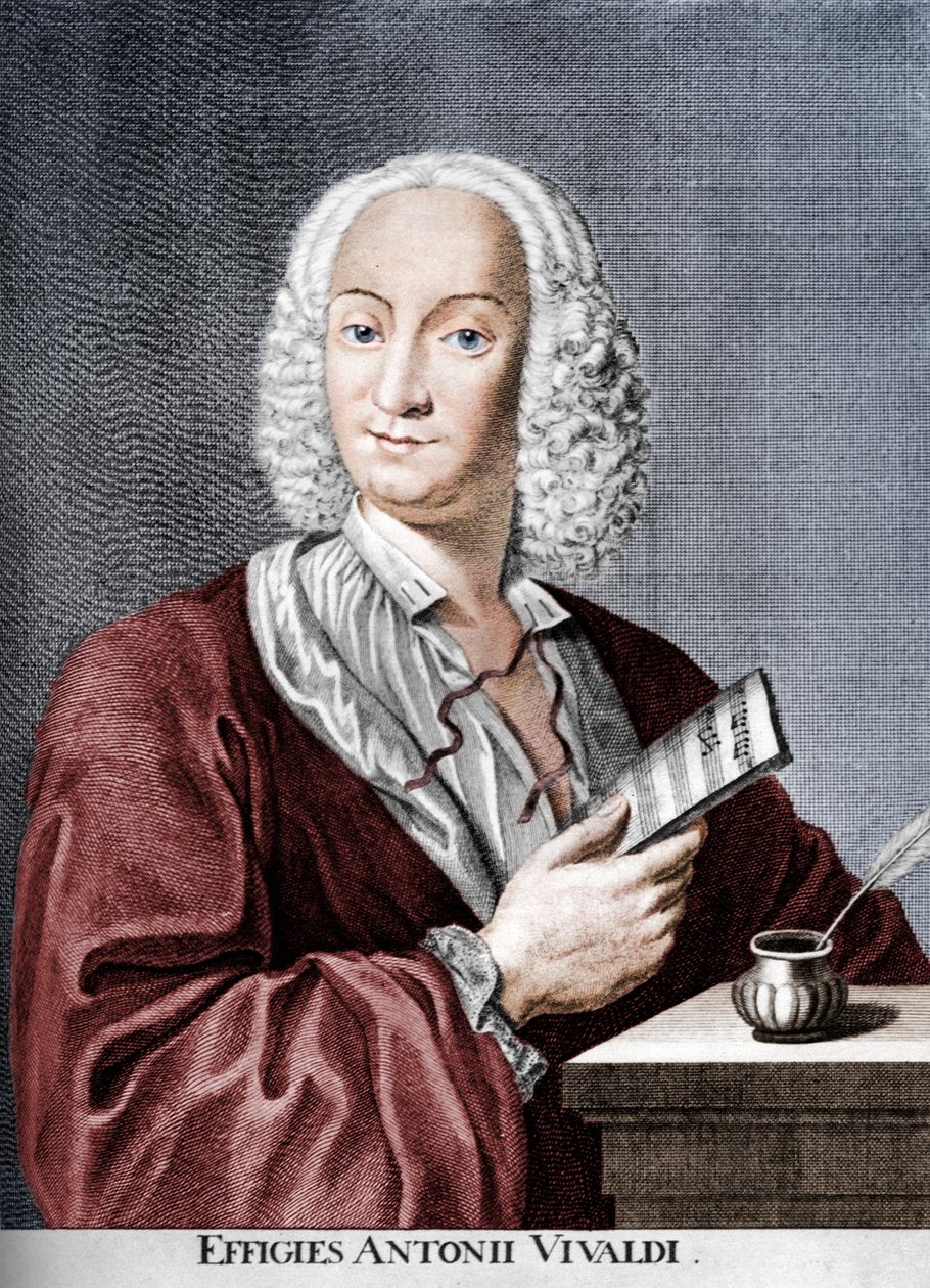 Antonio Vivaldi, compositeur baroque italien, prêtre catholique et violoniste virtuose, 1725 - Peter La Cave