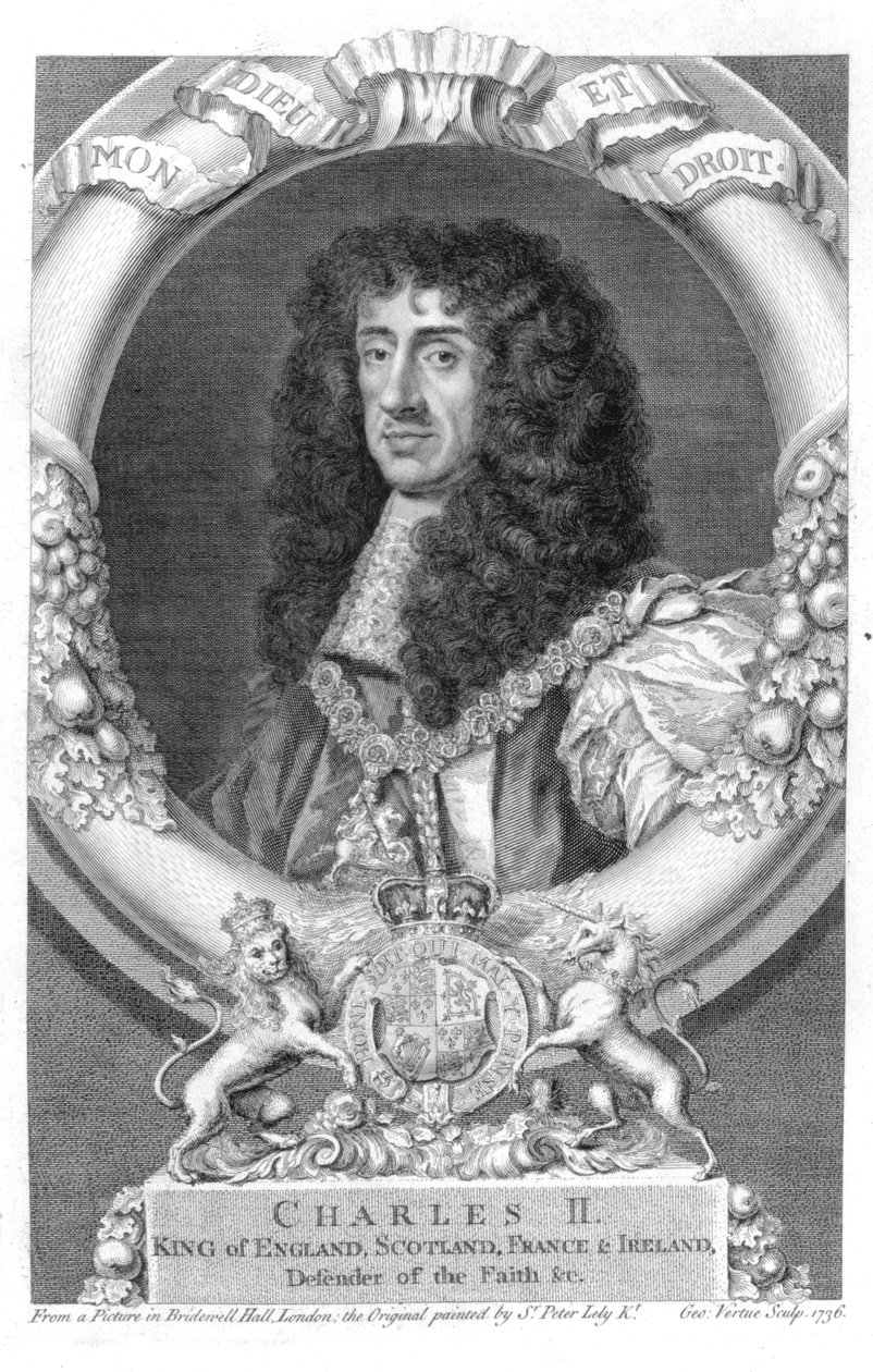 Charles II (1630-85) Roi de Grande-Bretagne et d