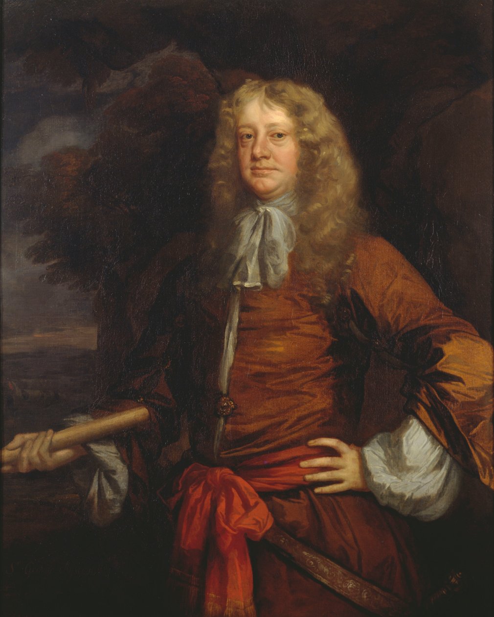 Flagmen de Lowestoft : Amiral Sir George Ayscue (actif 1646-1671) - Peter Lely