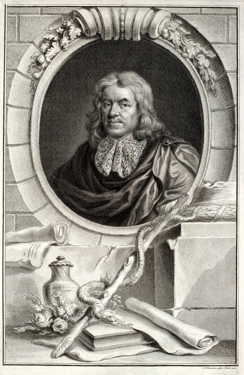 Thomas Sydenham, gravé par Jacobus Houbraken (1698-1780) publié à Amsterdam, 1746 - Peter Lely