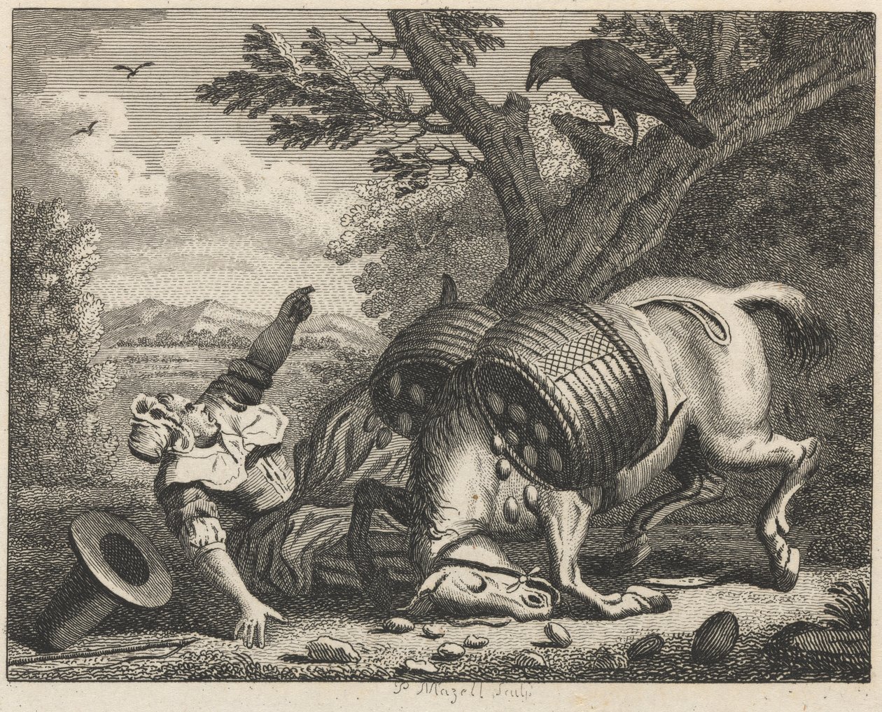 La Femme du Fermier et le Corbeau - Peter Mazell