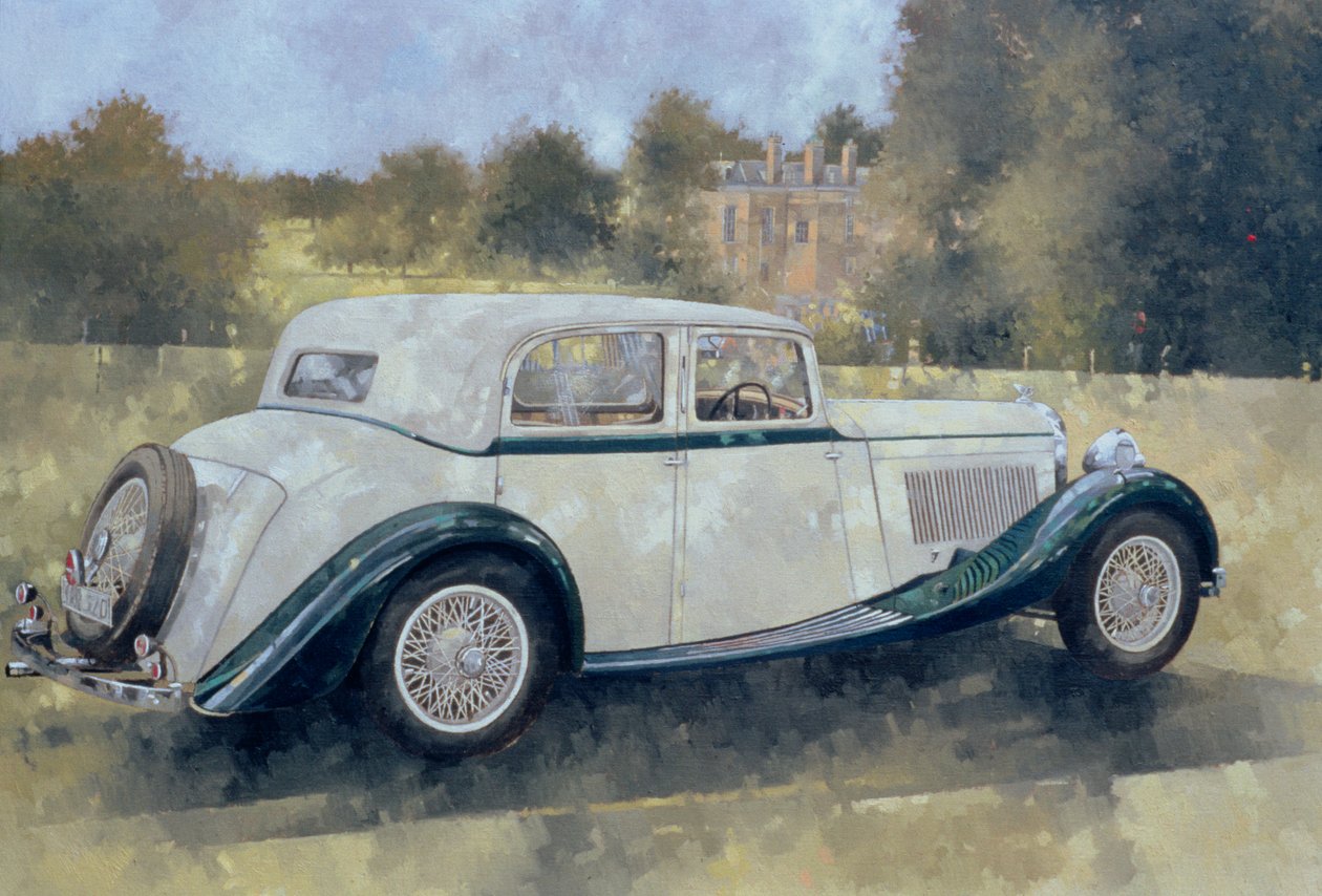 La Bentley Verte et Blanche à Althorp - Peter Miller