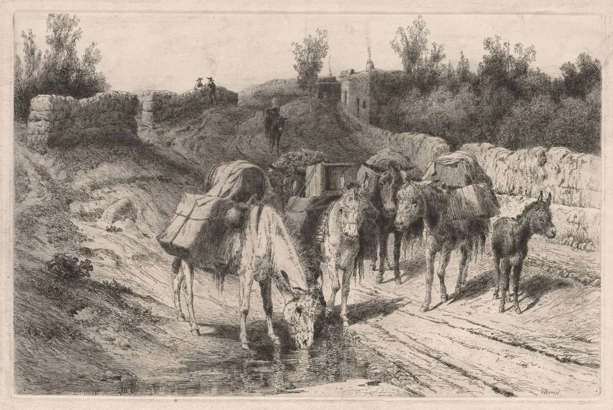 Sur la route de Santa Fe - Peter Moran