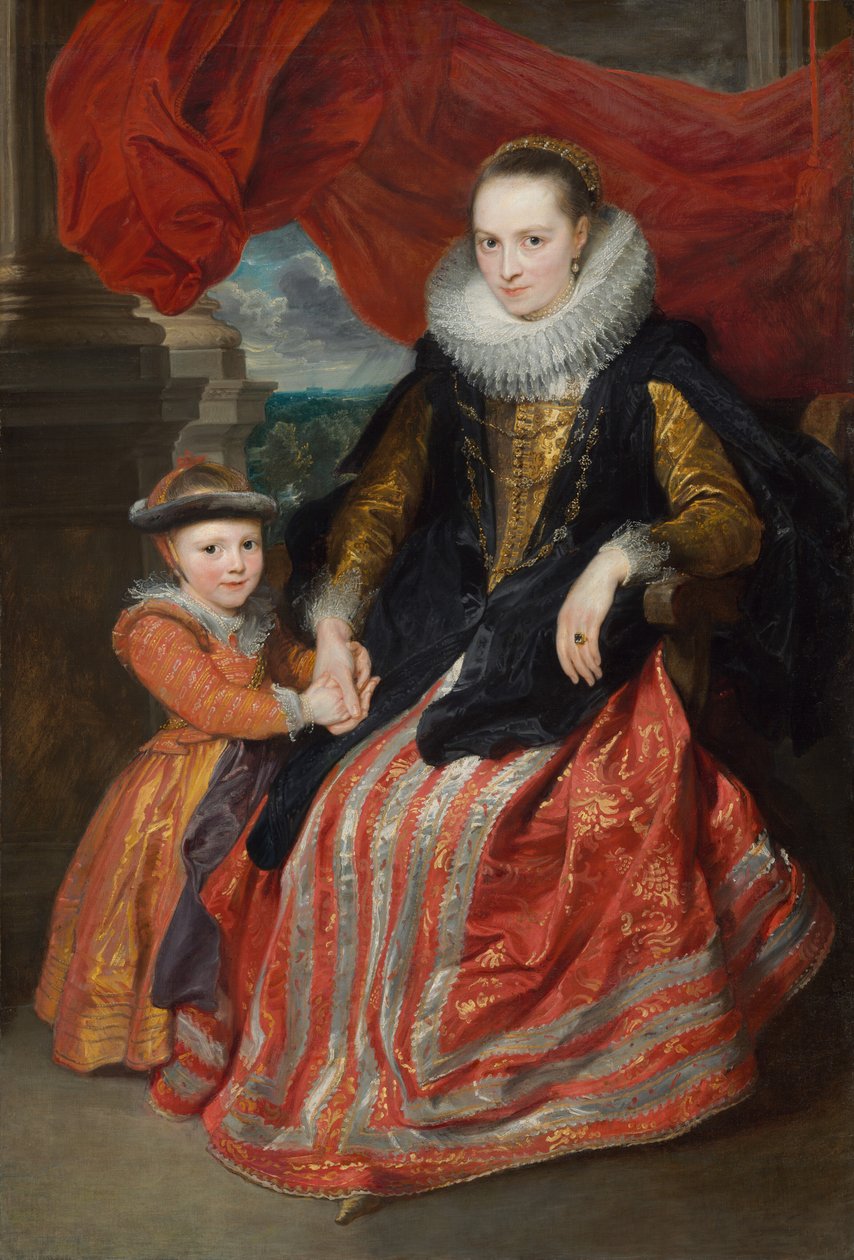 Susanna Fourment et sa fille - Peter P. & Dyck Anthony Van (1599-1641) Rubens