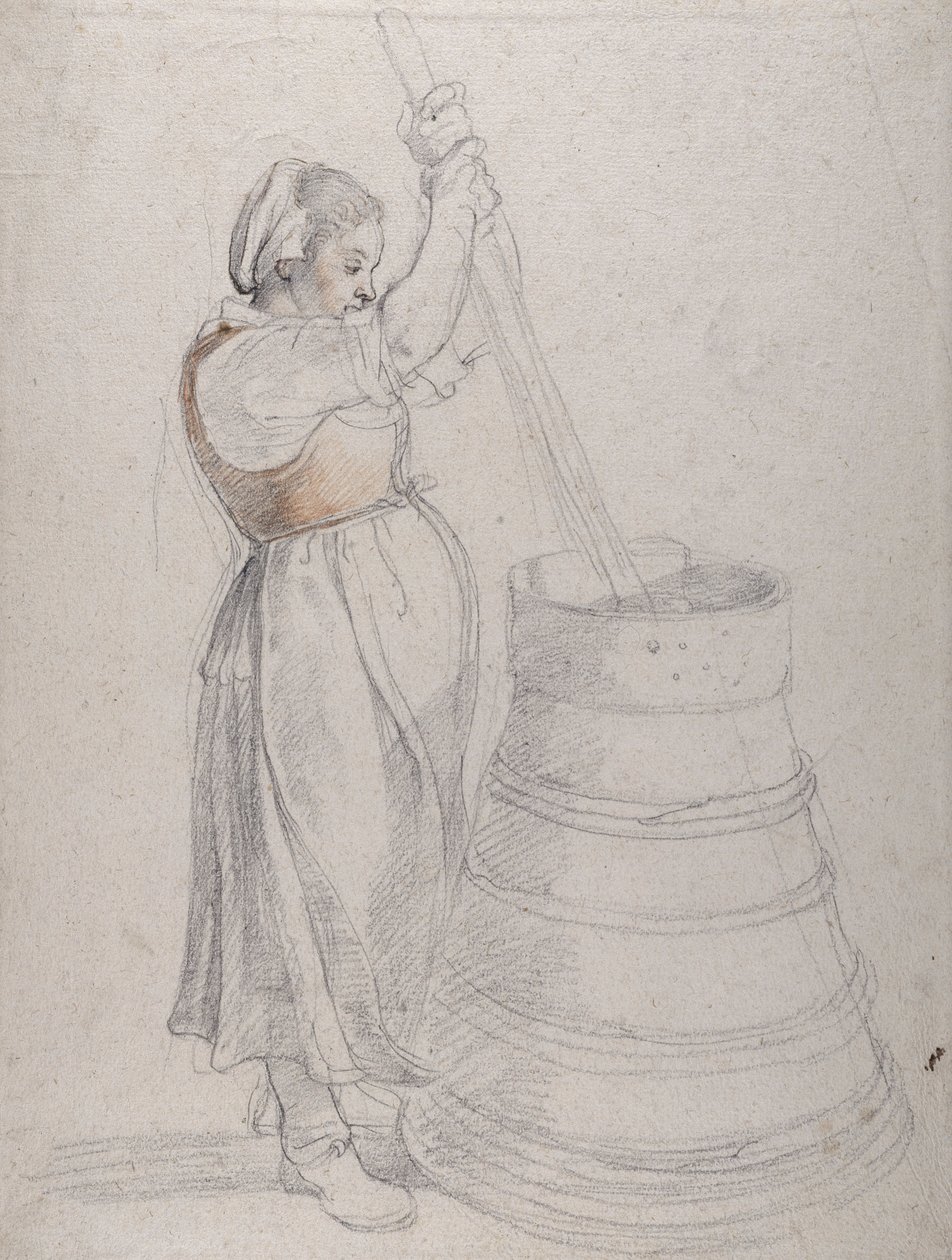 Une paysanne barattant du beurre - Peter Paul Rubens
