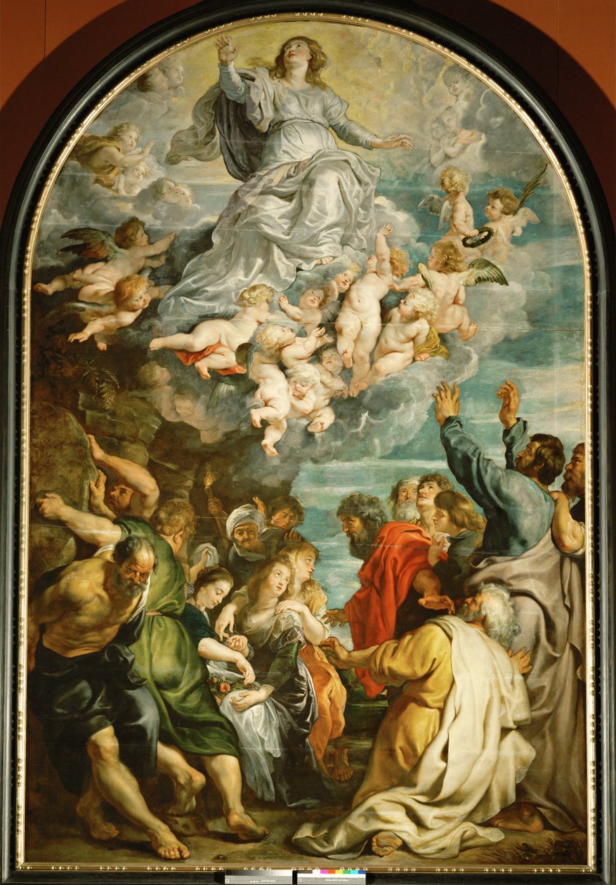 Assomption de Sainte Marie, vers 1611-14 (peinture sur bois de chêne) - Peter Paul Rubens