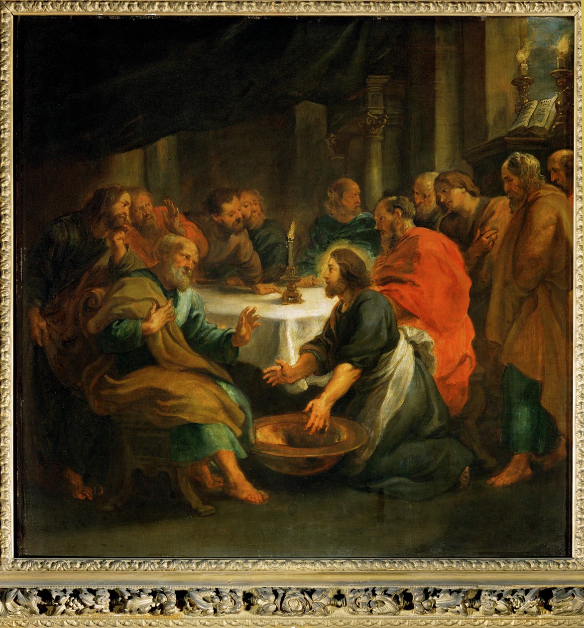 Le Christ lave les pieds des apôtres - Peter Paul Rubens