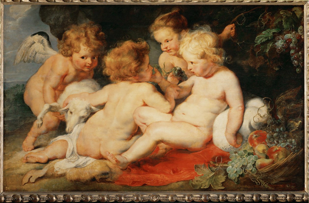 Enfant Jésus avec saint Jean et deux anges - Peter Paul Rubens