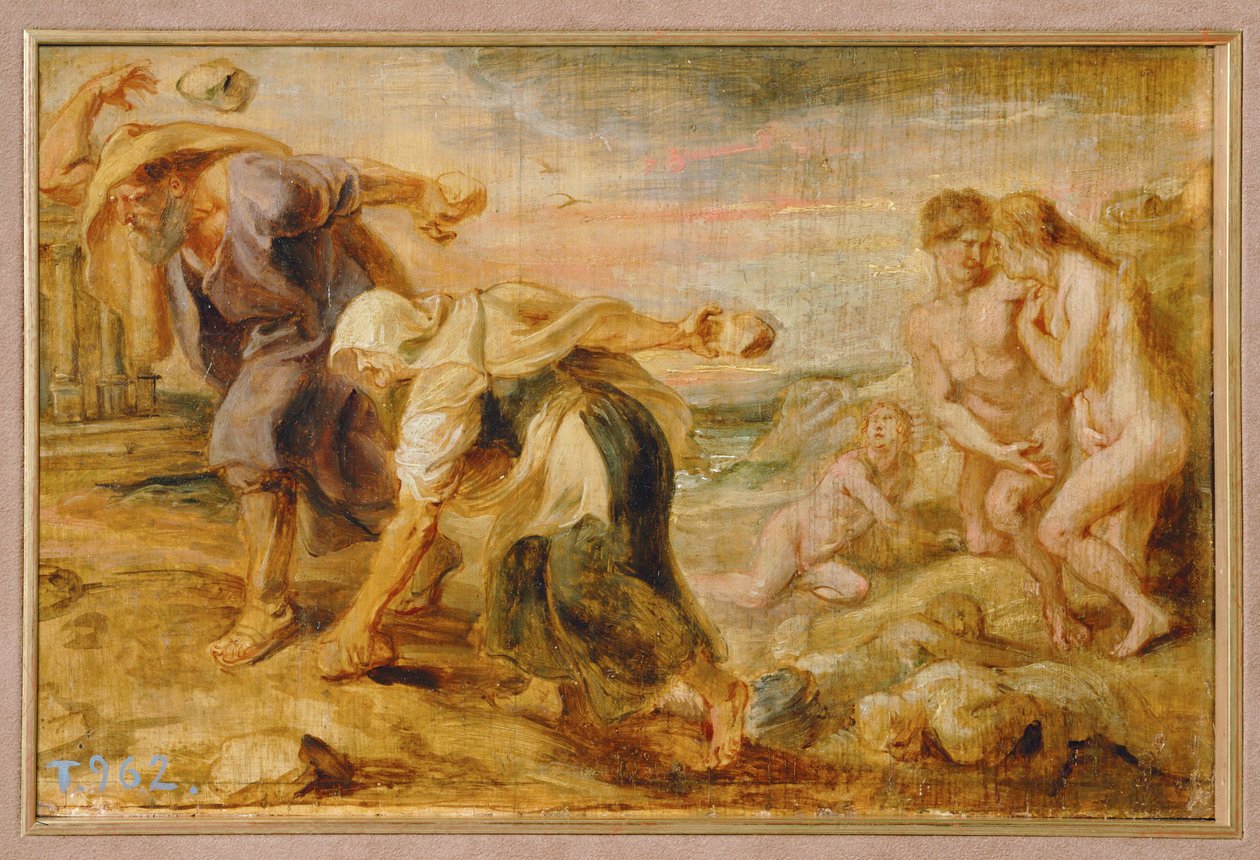 Deucalion et Pyrrha, créateurs de l