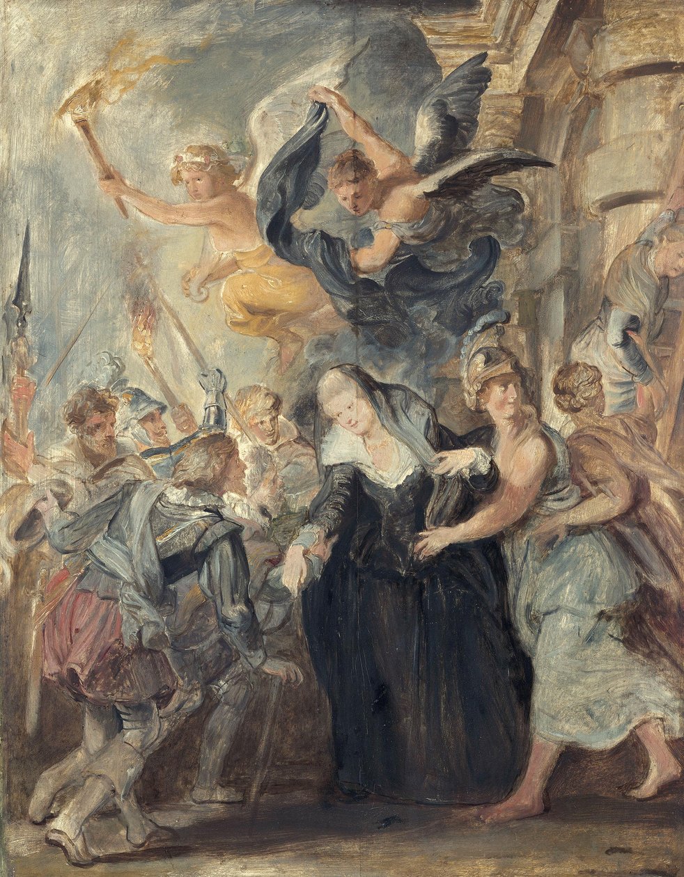 La fuite de Blois (esquisse du cycle des Médicis) - Peter Paul Rubens