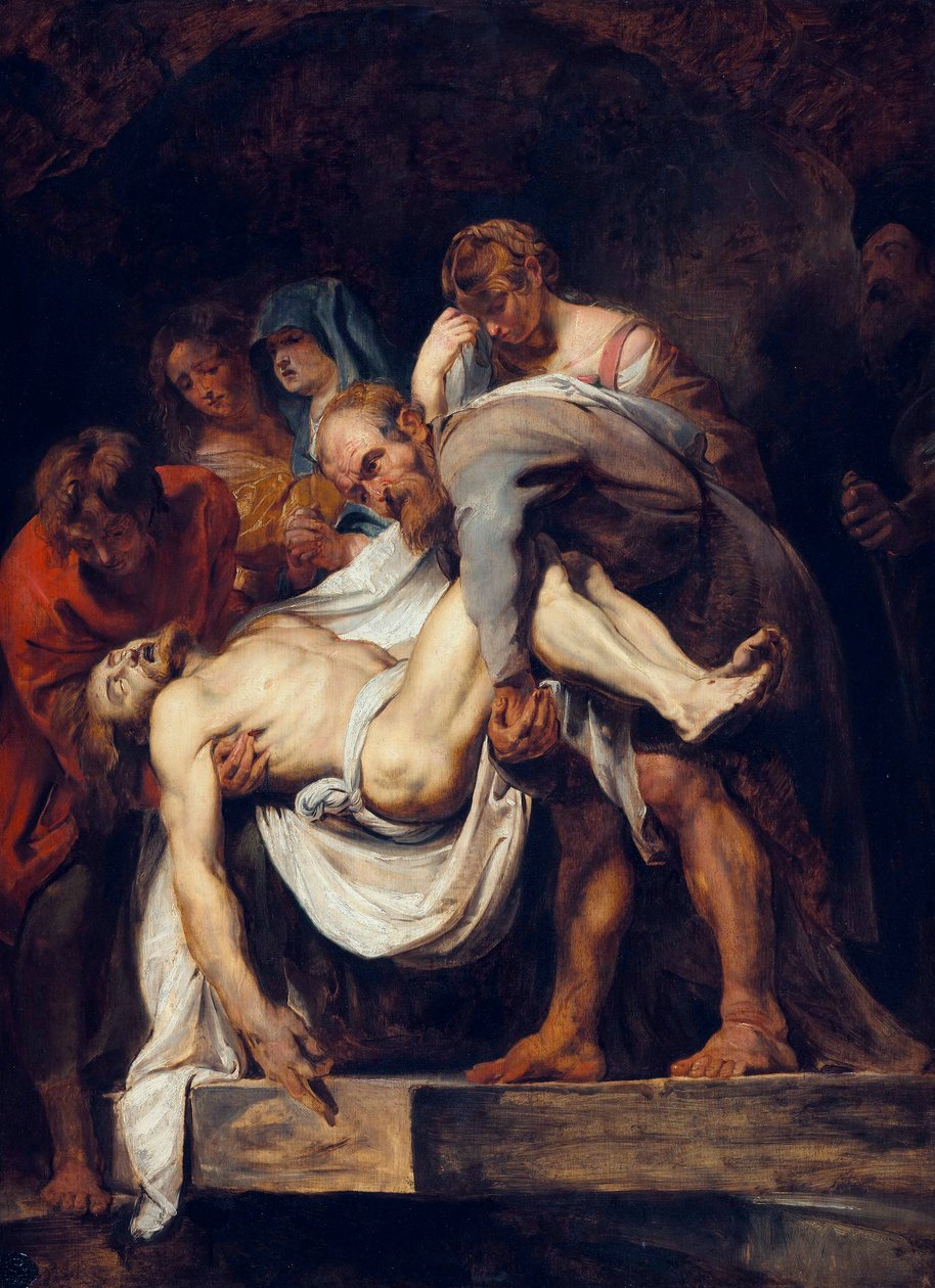 Français :  La mise au tombeau La mise au tombeau - Peter Paul Rubens