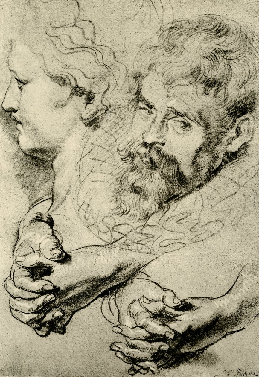 Études de tête et de main - Peter Paul Rubens
