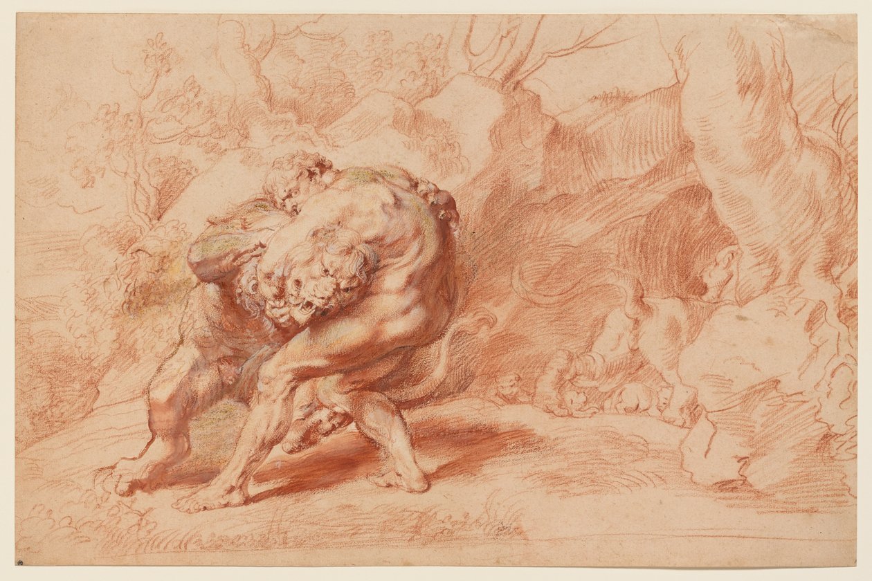 Hercule étranglant le lion de Némée - Peter Paul Rubens