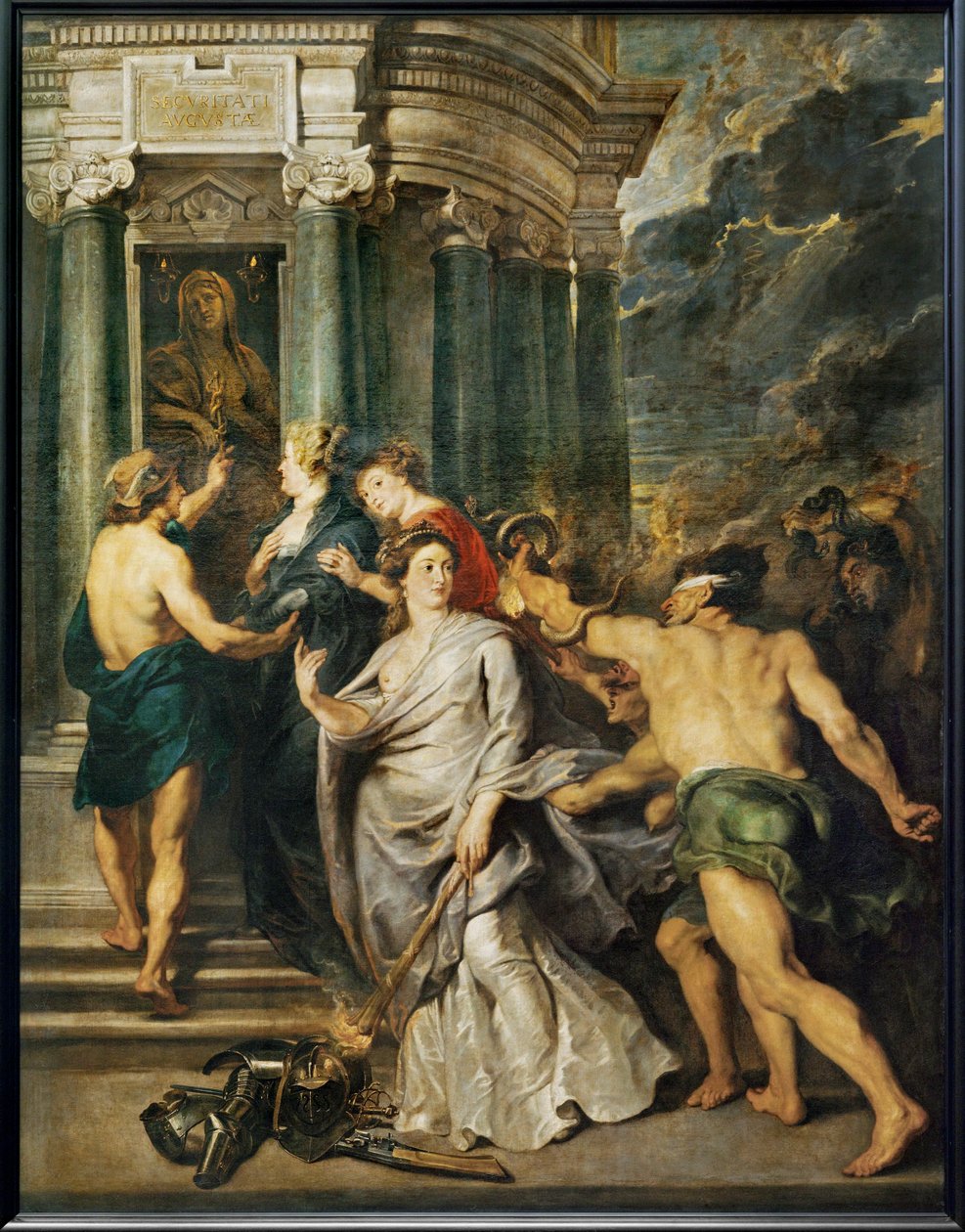 La Conclusion de la paix (painting on canvas) - Peter Paul Rubens