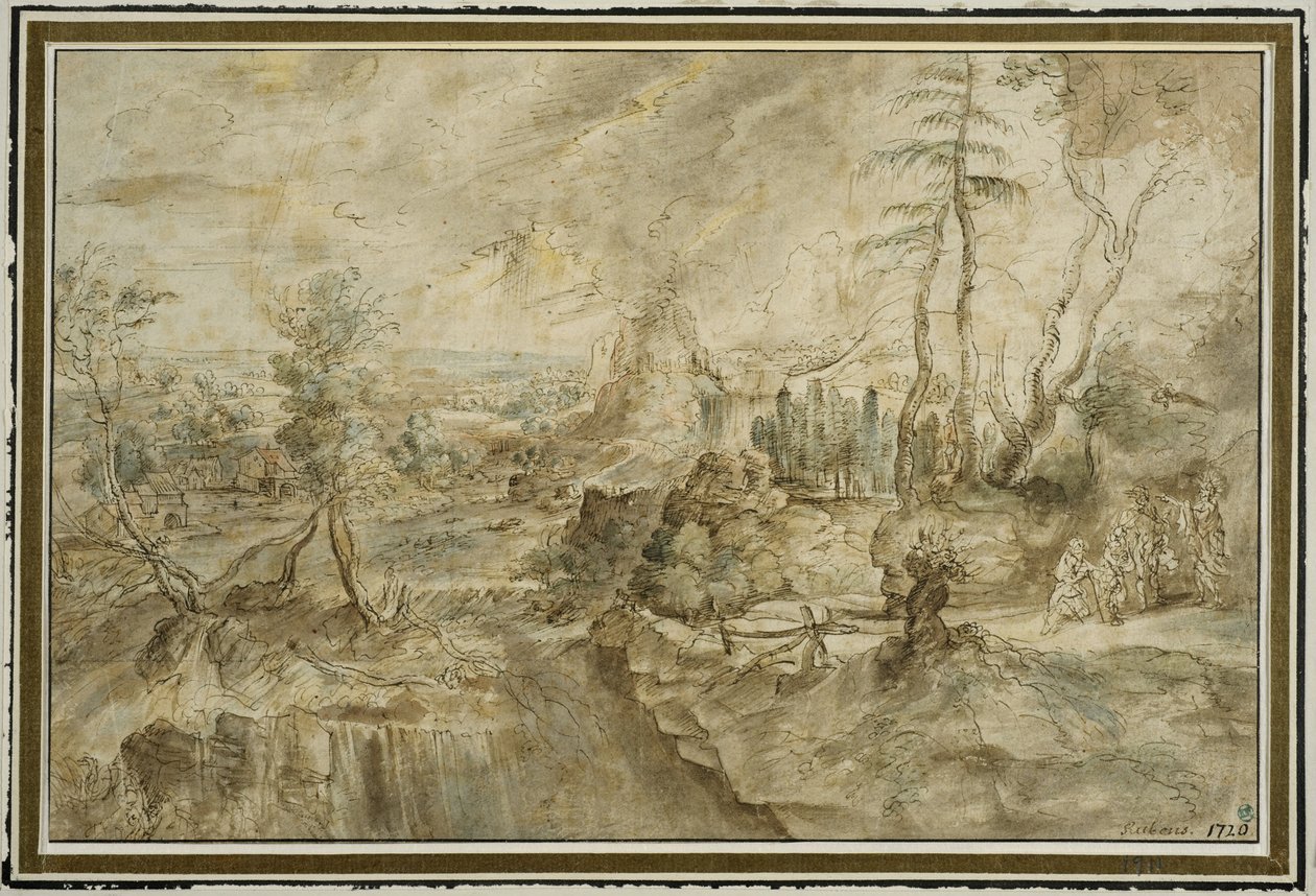 Paysage avec Philémon et Baucis - Peter Paul Rubens