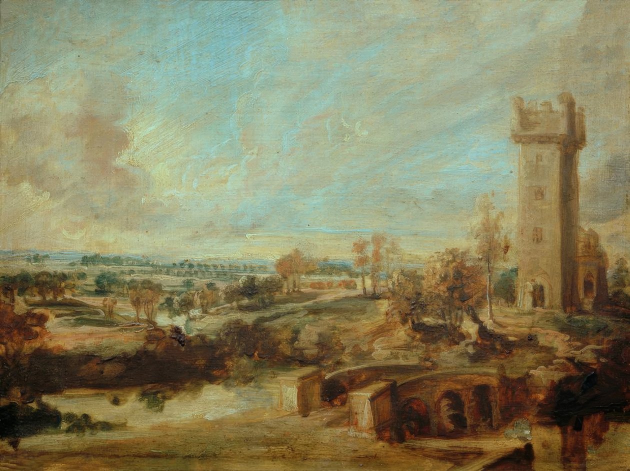 Paysage avec tour - Peter Paul Rubens