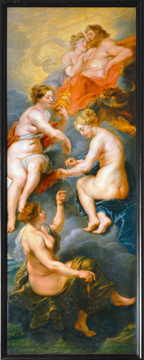 Les Parques filant le destin de la reine Marie de Medicis (painting on canvas) - Peter Paul Rubens