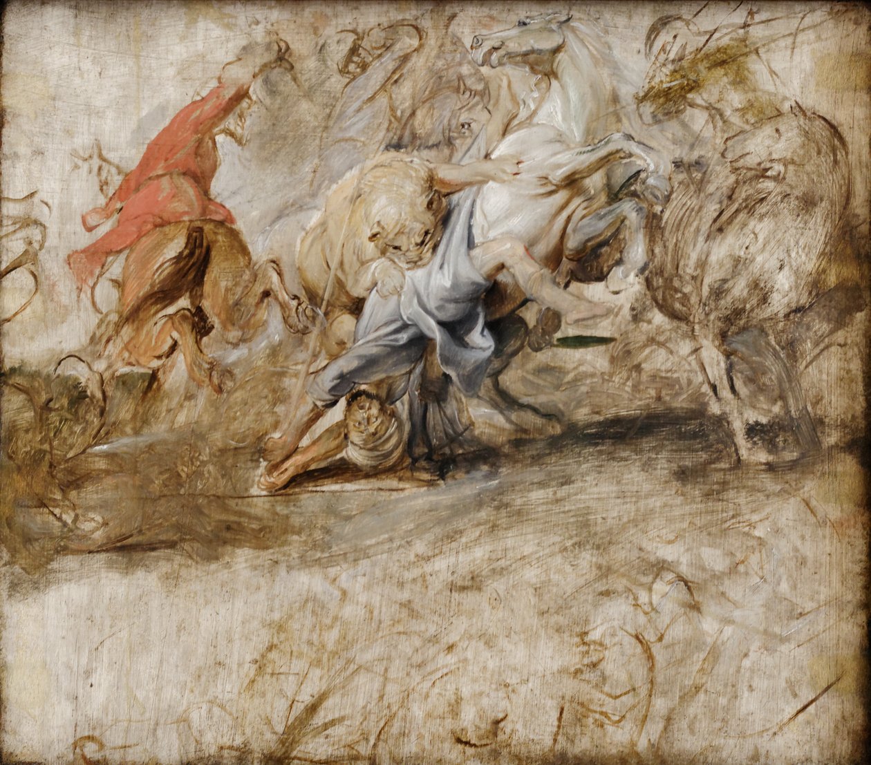 Chasse au lion (esquisse à l