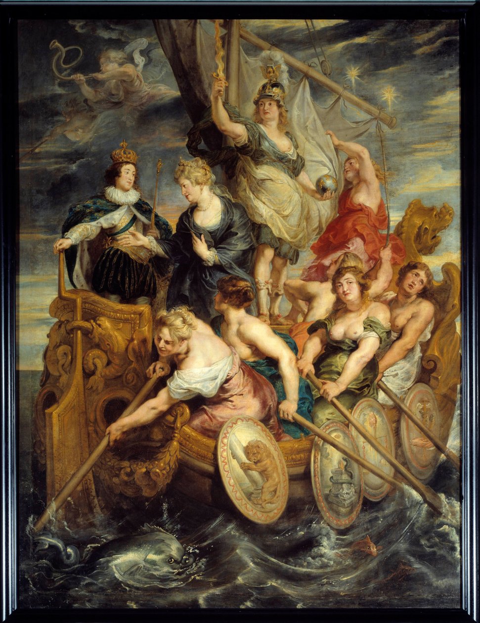 Majorité de Louis XIII (1601-1643) le 20/10/1614. Allégorie de l