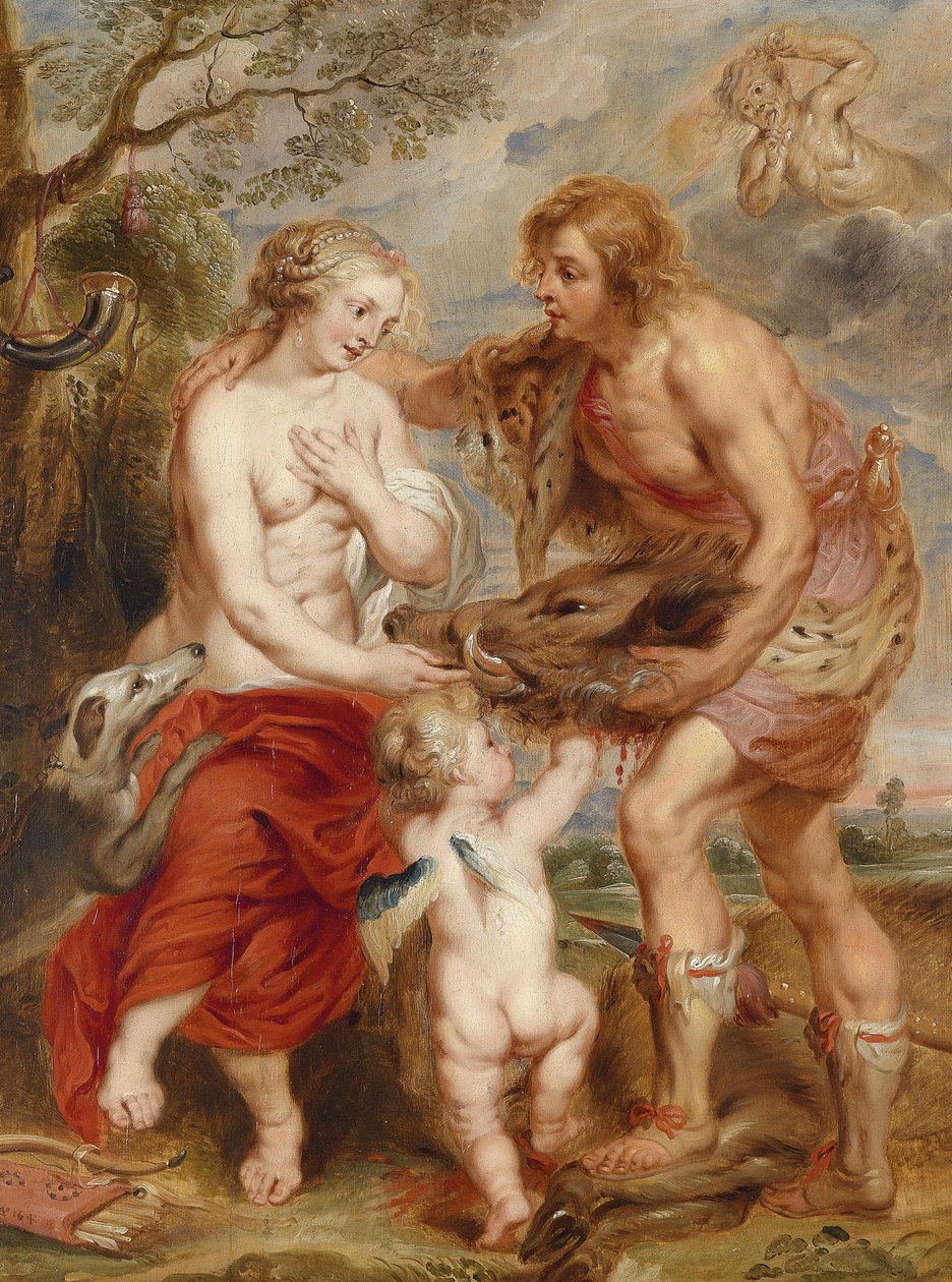 Méléagre offrant la tête du sanglier de Calydon à Atalante - Peter Paul Rubens