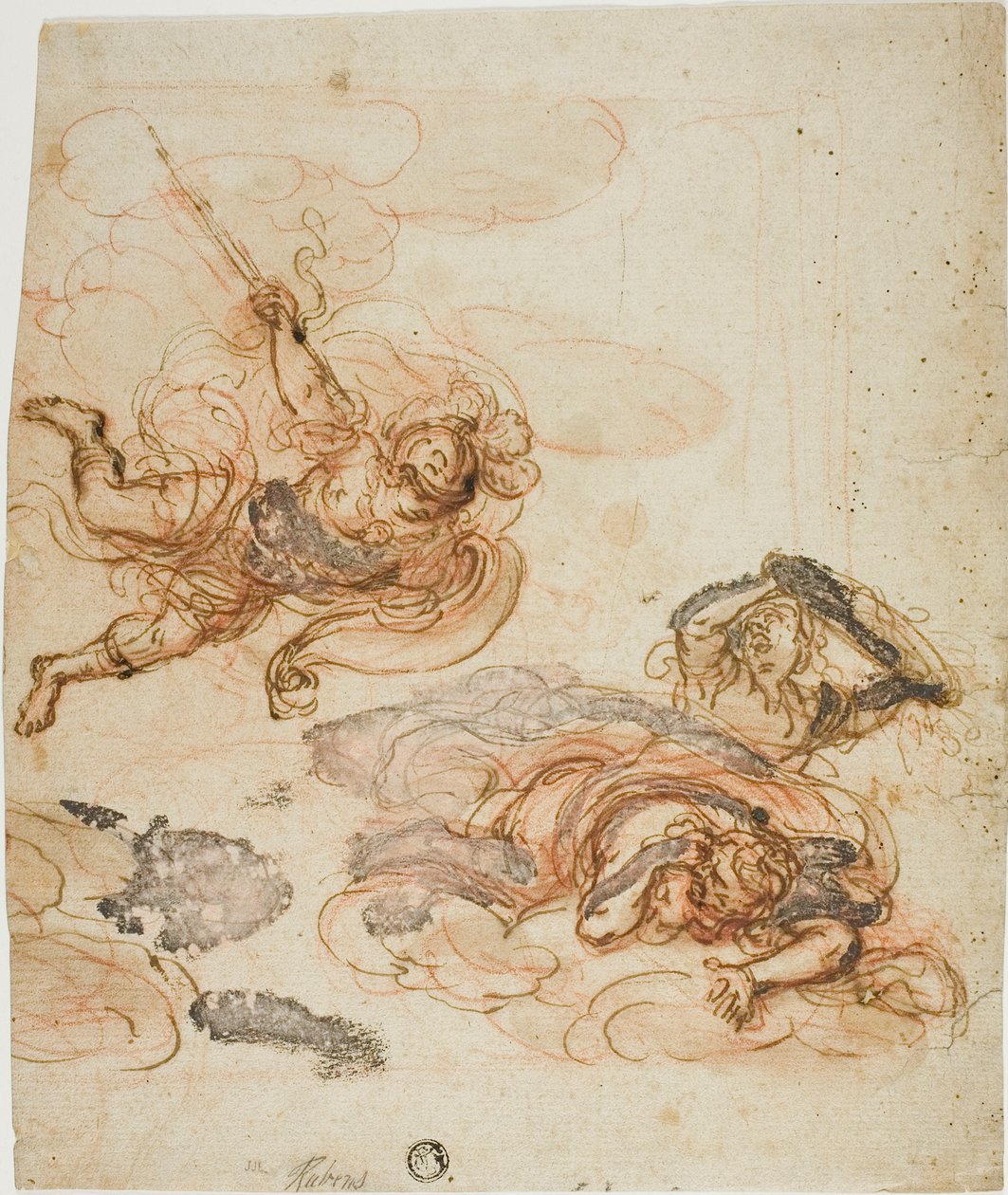 Mercure à la poursuite de deux harpies - Peter Paul Rubens