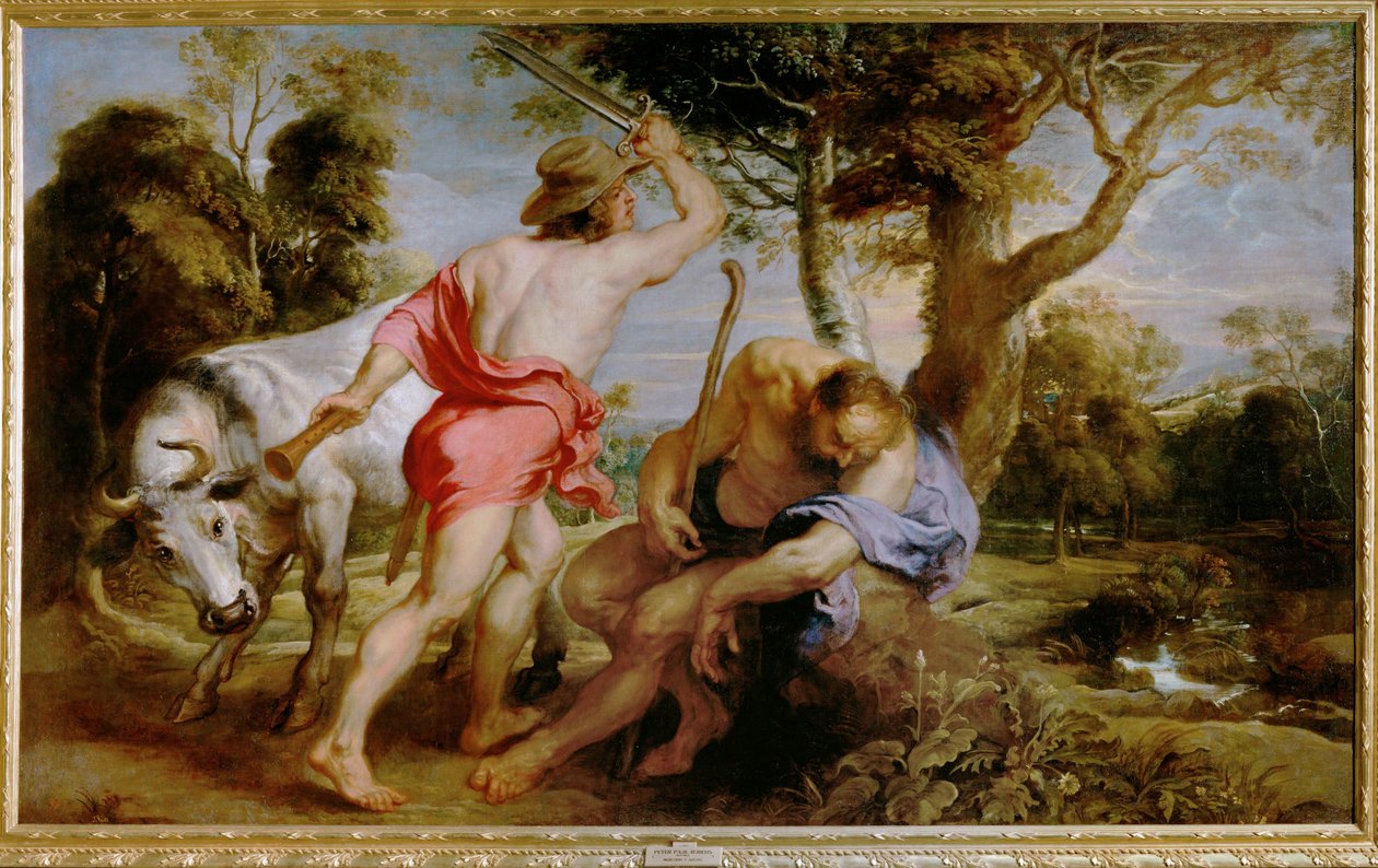 Mercure et Argos (peinture sur toile) - Peter Paul Rubens
