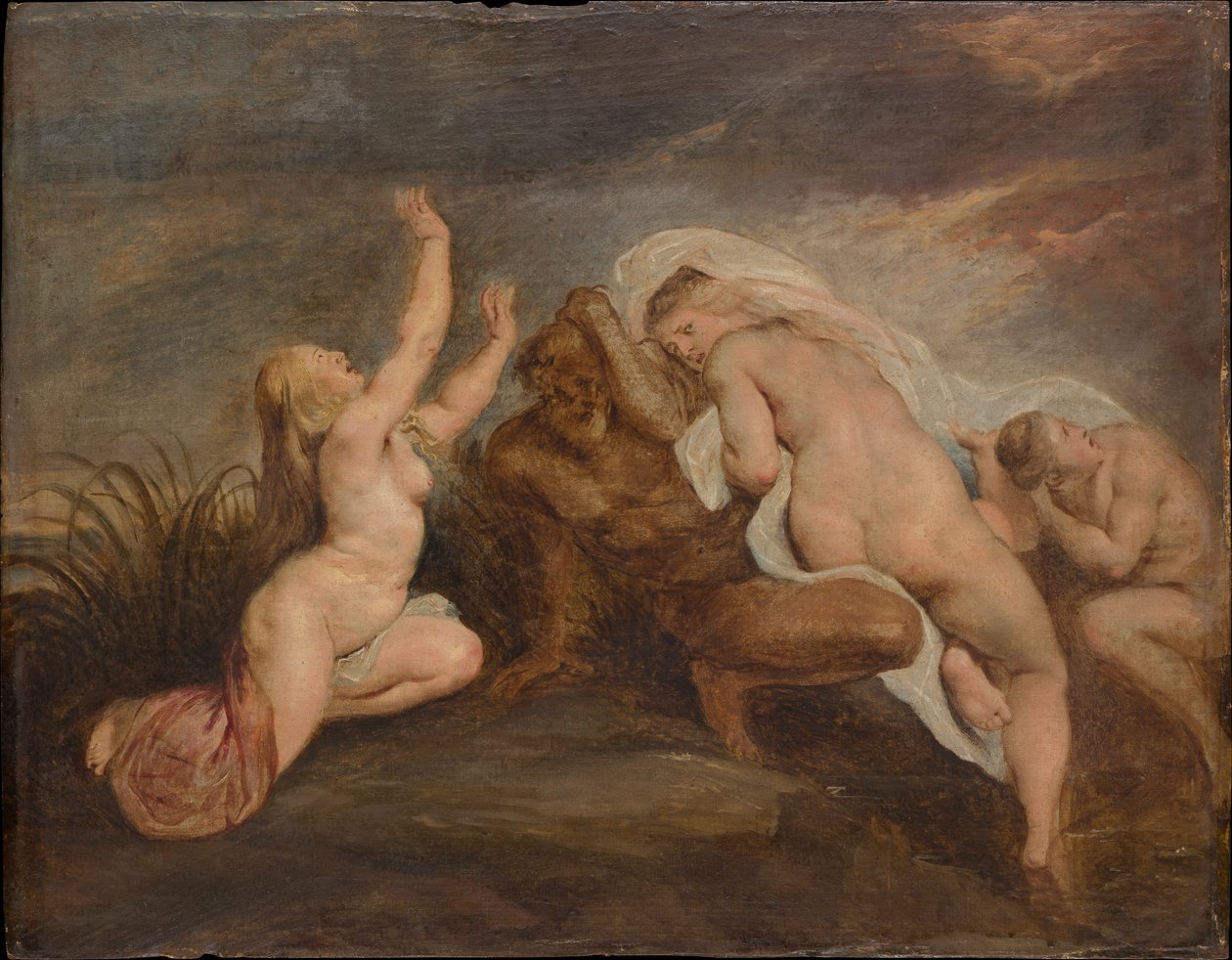 Nymphes et dieu des rivières (Fragment d