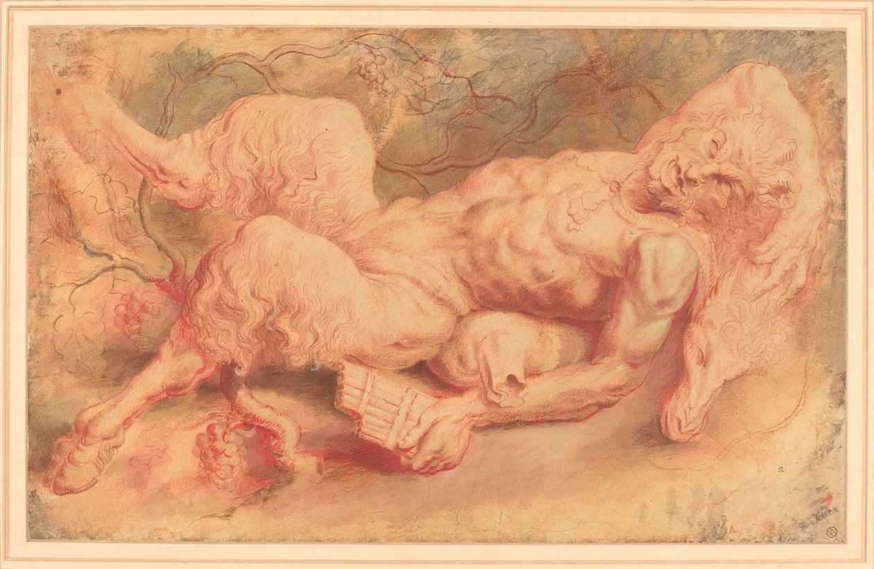 Pan allongé, possiblement vers 1610 - Peter Paul Rubens