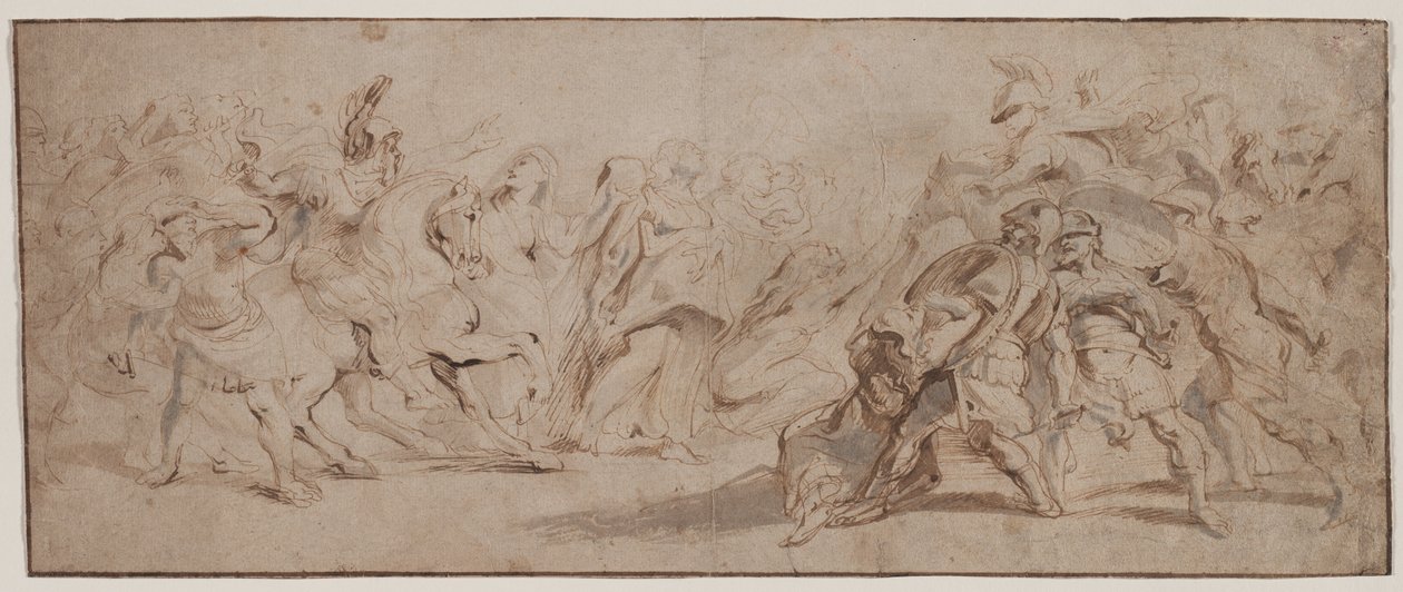 Réconciliation des Romains et des Sabines (recto) - Peter Paul Rubens