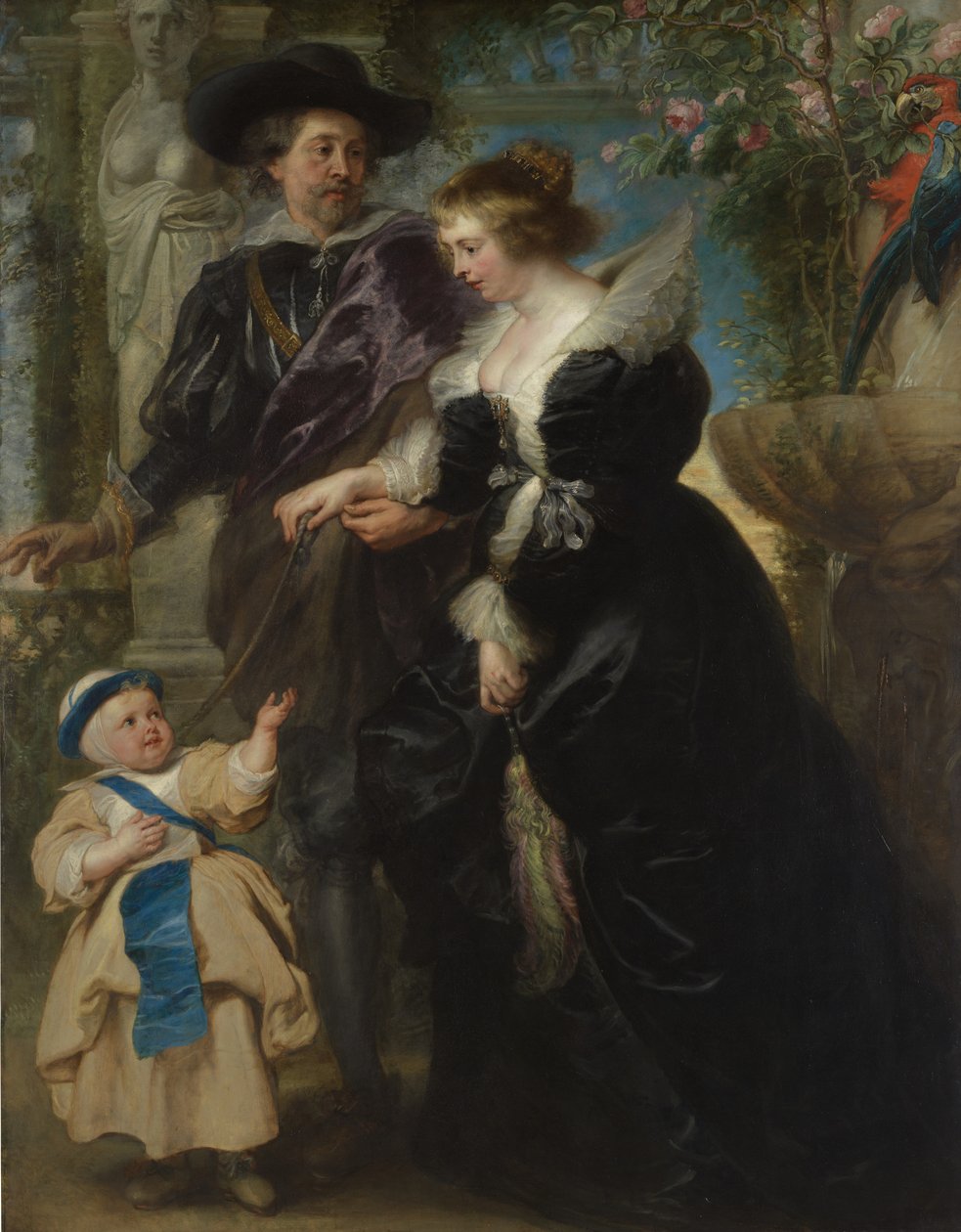 Rubens, sa femme Helena Fourment et leur fils Frans, vers 1635 - Peter Paul Rubens