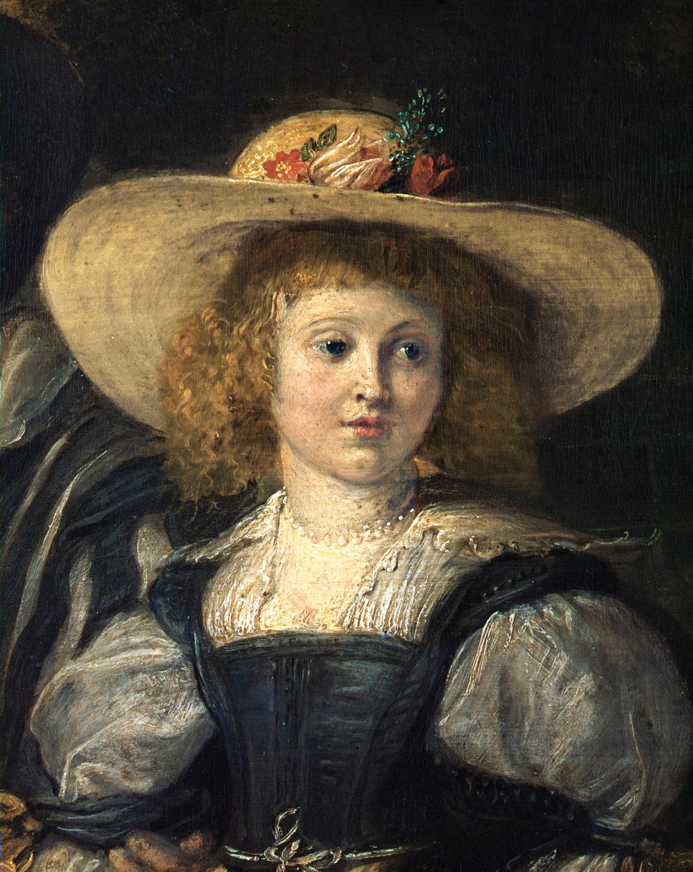 Rubens et sa seconde épouse Hélène Fourment dans le jardin (huile sur toile) - Peter Paul Rubens