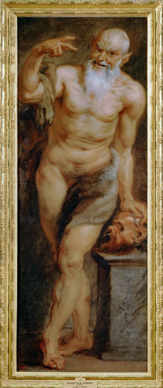 Silen, ou faune, peint pour la Torre de La Parada (peinture sur toile) - Peter Paul Rubens