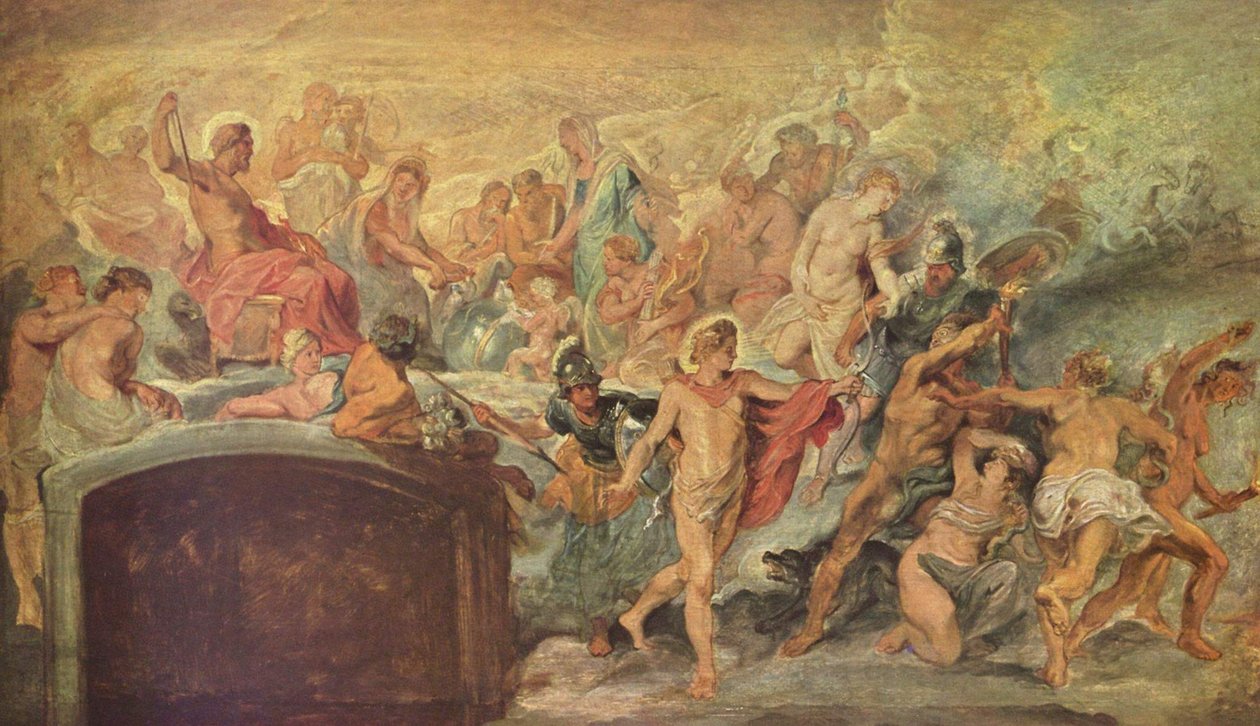 Le Conseil des dieux (esquisse pour le cycle des Médicis) no 14 - Peter Paul Rubens