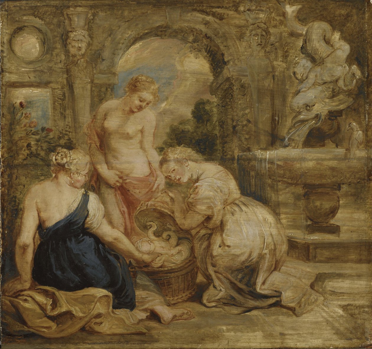 Les filles de Cécrops découvrant Érichthonios - Peter Paul Rubens