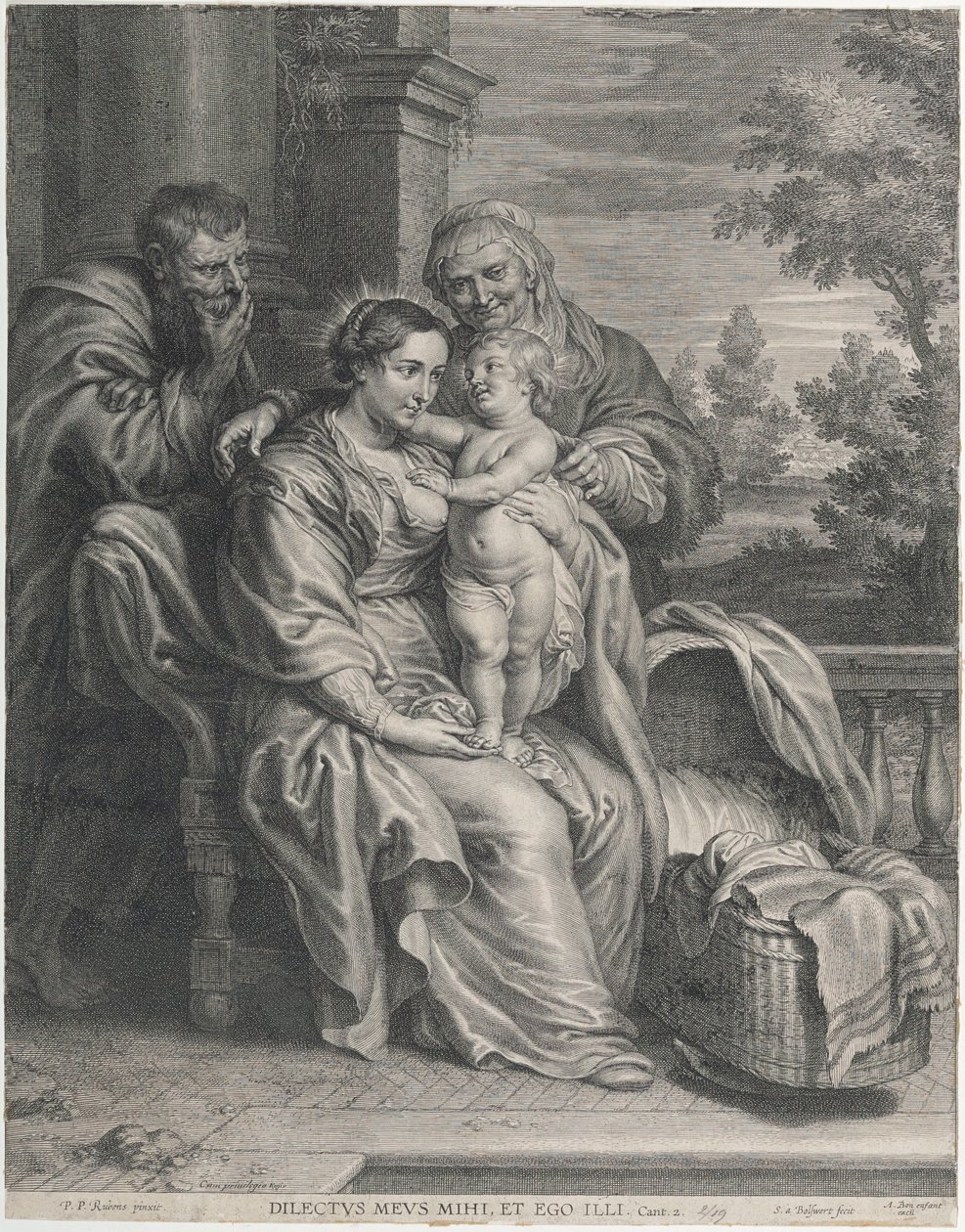 La Sainte Famille avec sainte Anne - Peter Paul Rubens