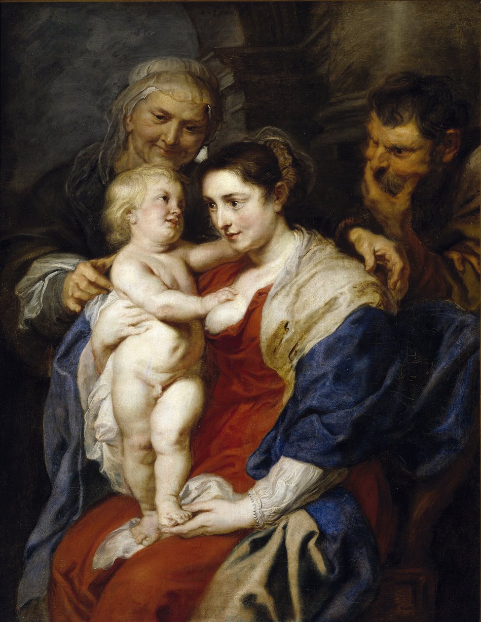 La Sainte Famille avec Sainte Anne - Peter Paul Rubens