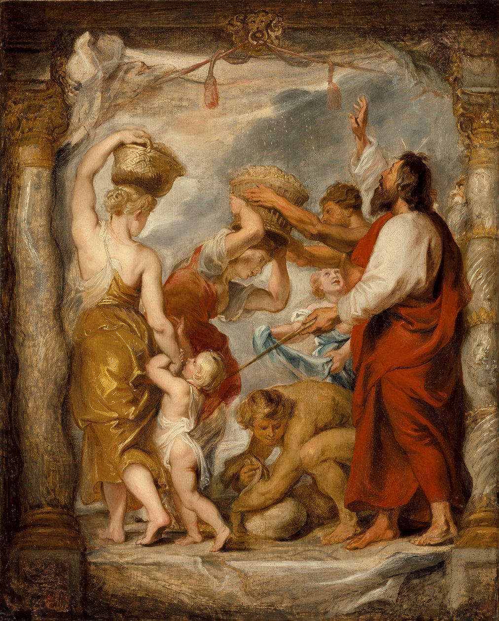 Les Israélites recueillant la manne dans le désert - Peter Paul Rubens