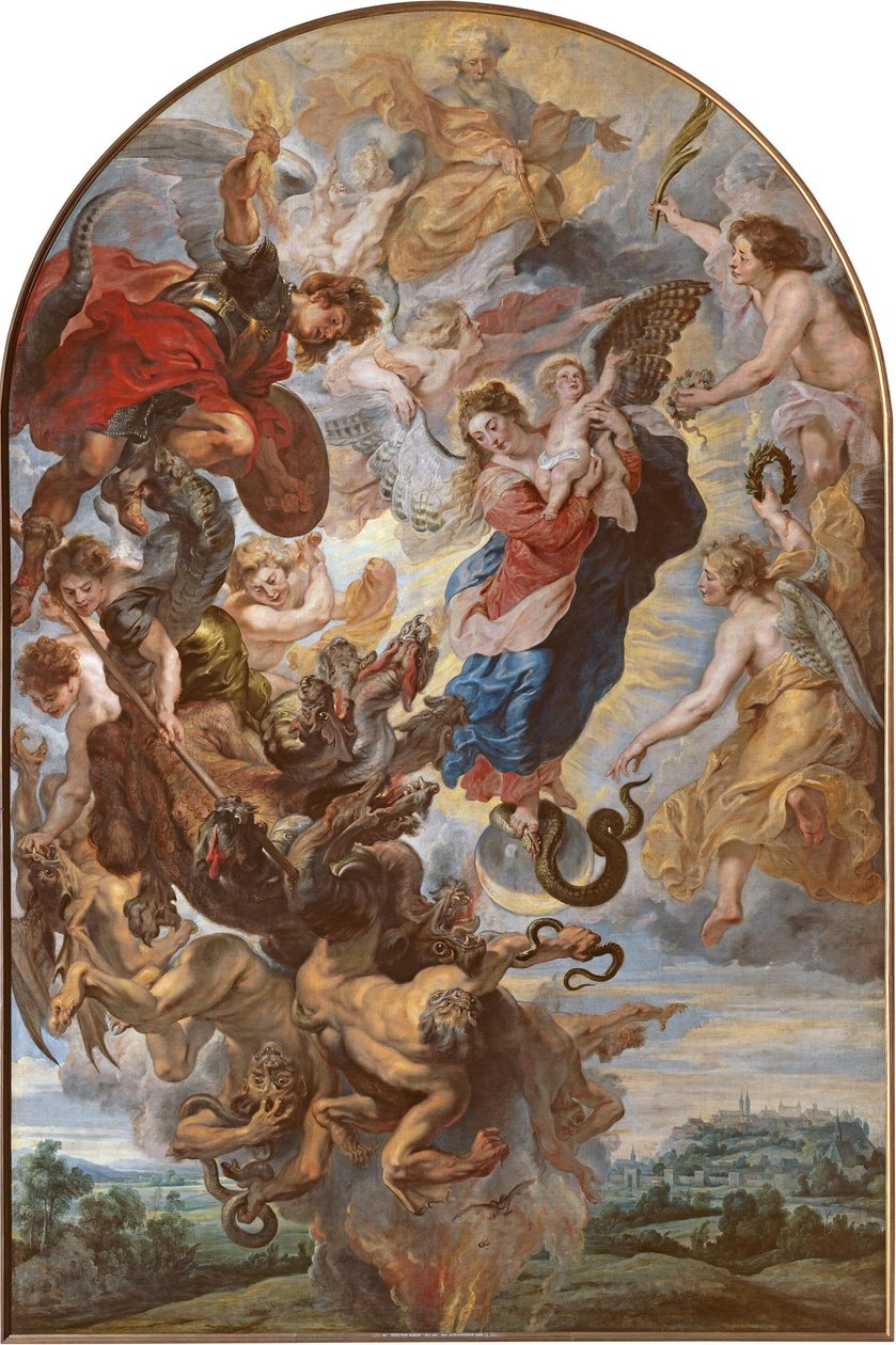La Vierge en femme apocalyptique sur la lune - Peter Paul Rubens