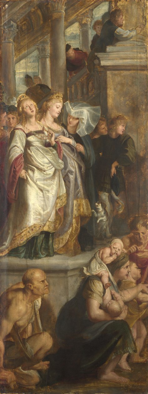 Trois témoins féminins. Esquisse pour le retable principal, Saint-Bavon, Gand, 1612 - Peter Paul Rubens