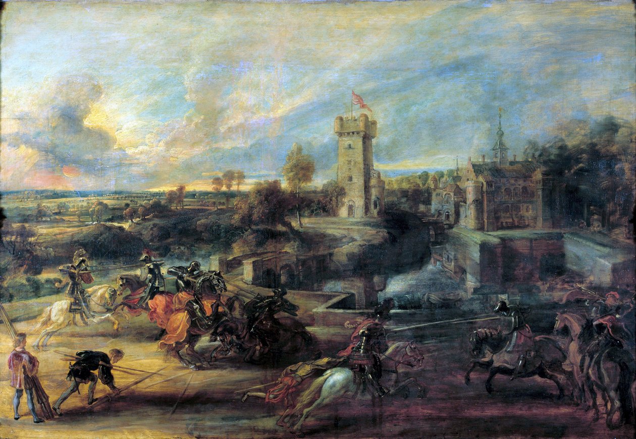 Tournoi devant le château de Steen, 1635-1637 - Peter Paul Rubens