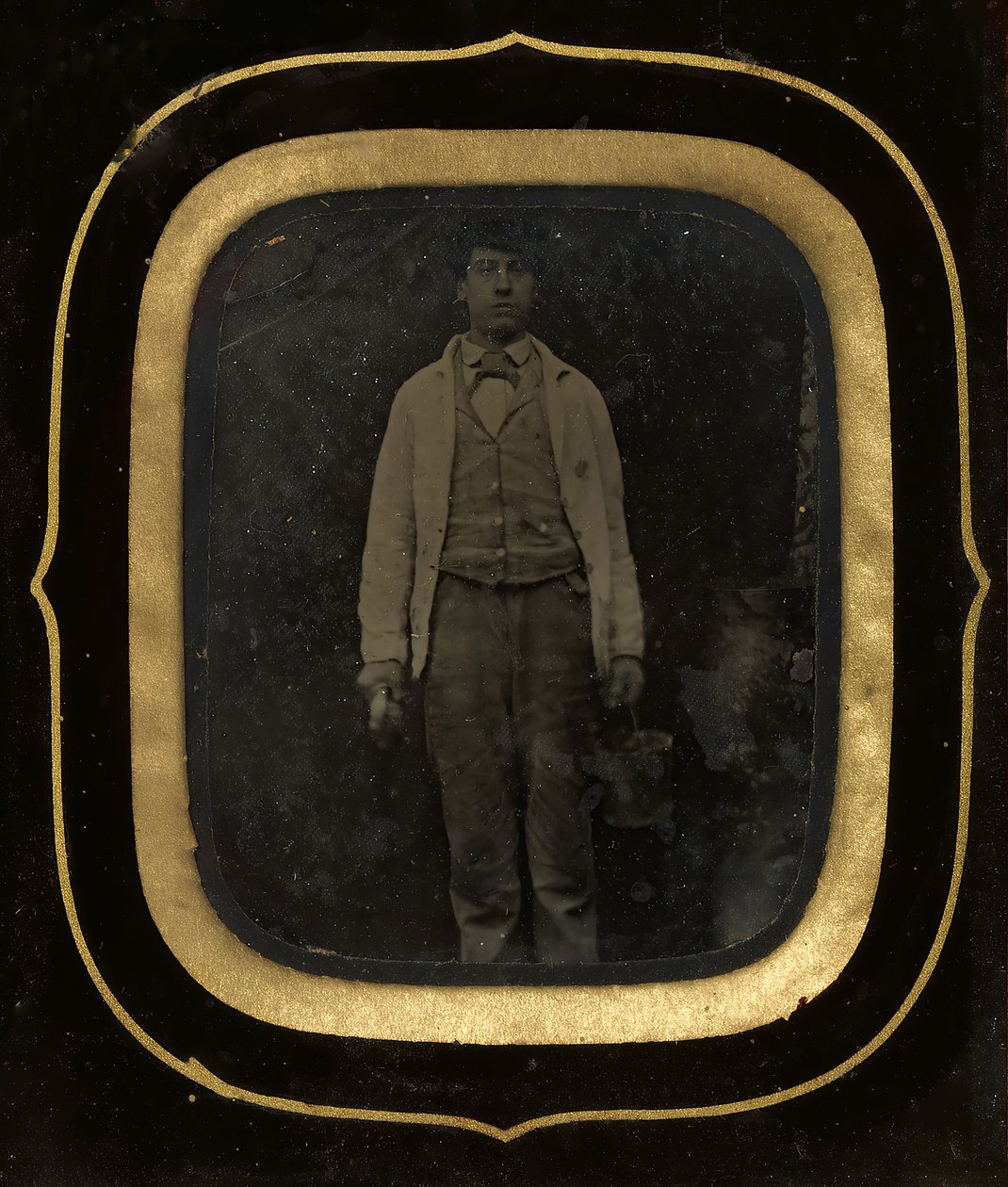 Homme avec Seau et Pinceau, fin des années 1850-60 - Peter Ralston