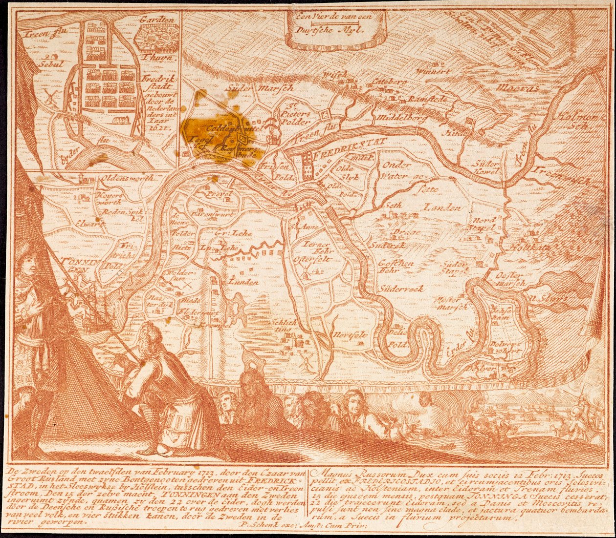 La conquête de Friedrichstadt le 12 février 1713, 1713 - Peter Schenk
